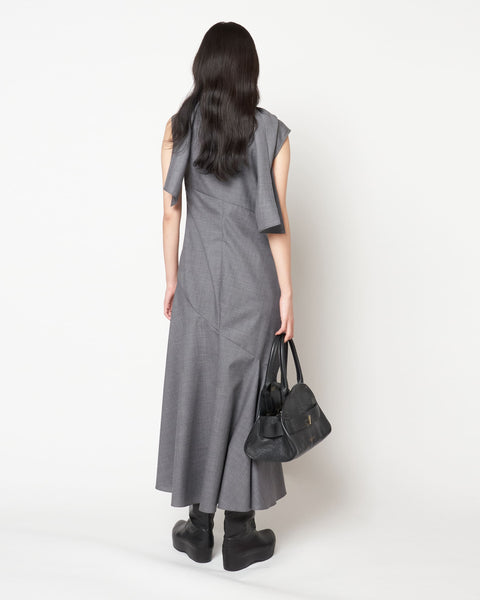 MALVINA - WOOL SCARF NECK DRESS(SOLD OUT)