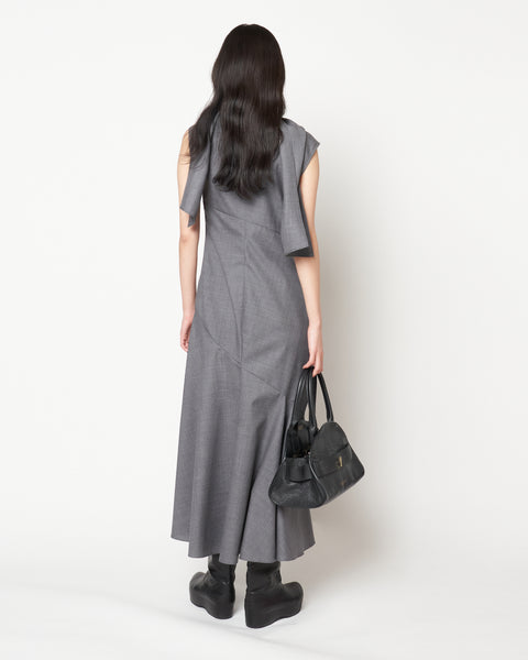 MALVINA - WOOL SCARF NECK DRESS