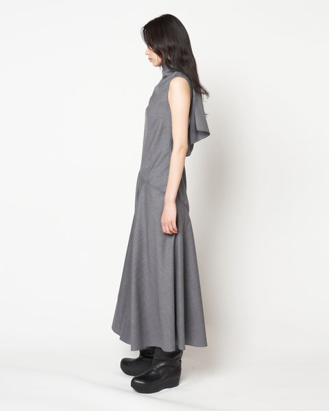 MALVINA - WOOL SCARF NECK DRESS(SOLD OUT)