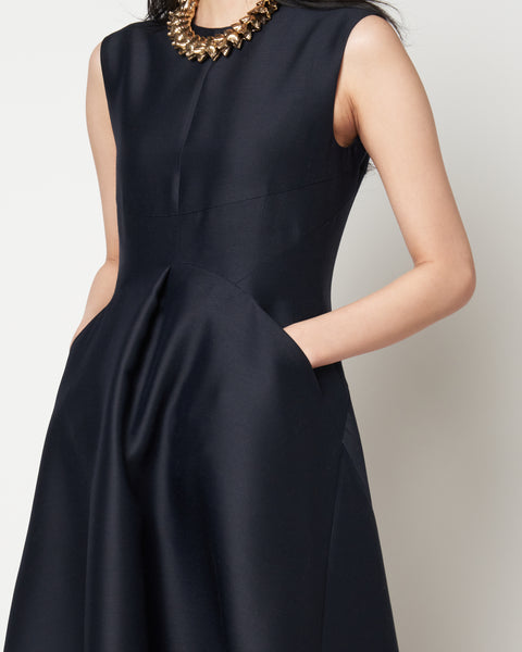 MAGGIE - WOOL SILK VOLUME DRESS