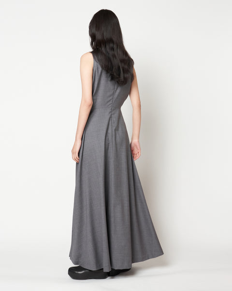 MANUELA - WOOL DRAPED DRESS