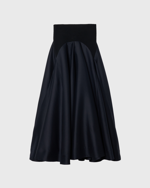 MADELYN - SILK WOOL FLARED SKIRT
