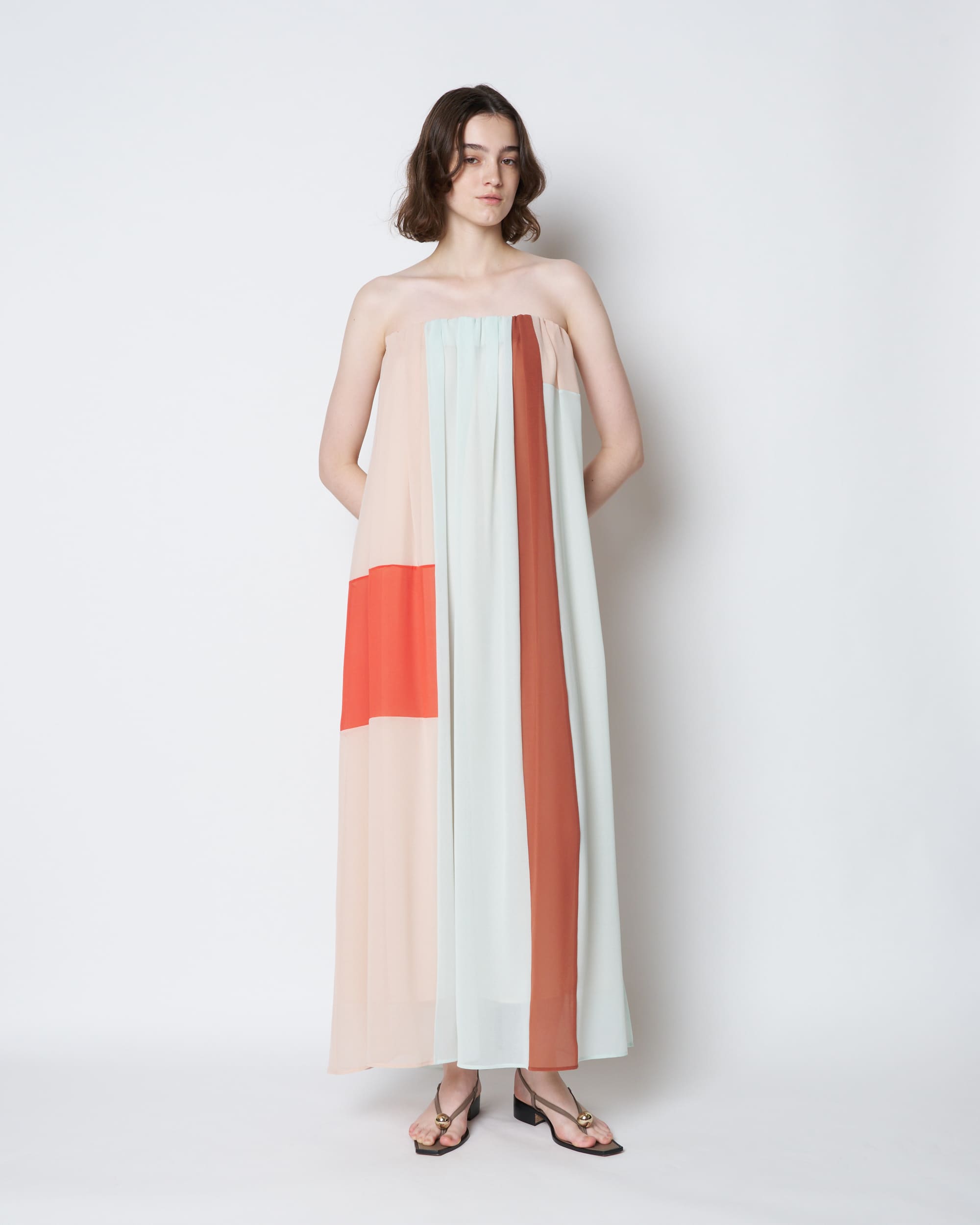 【PRE ORDER】POMONA - COLOUR BLOCK DRESS