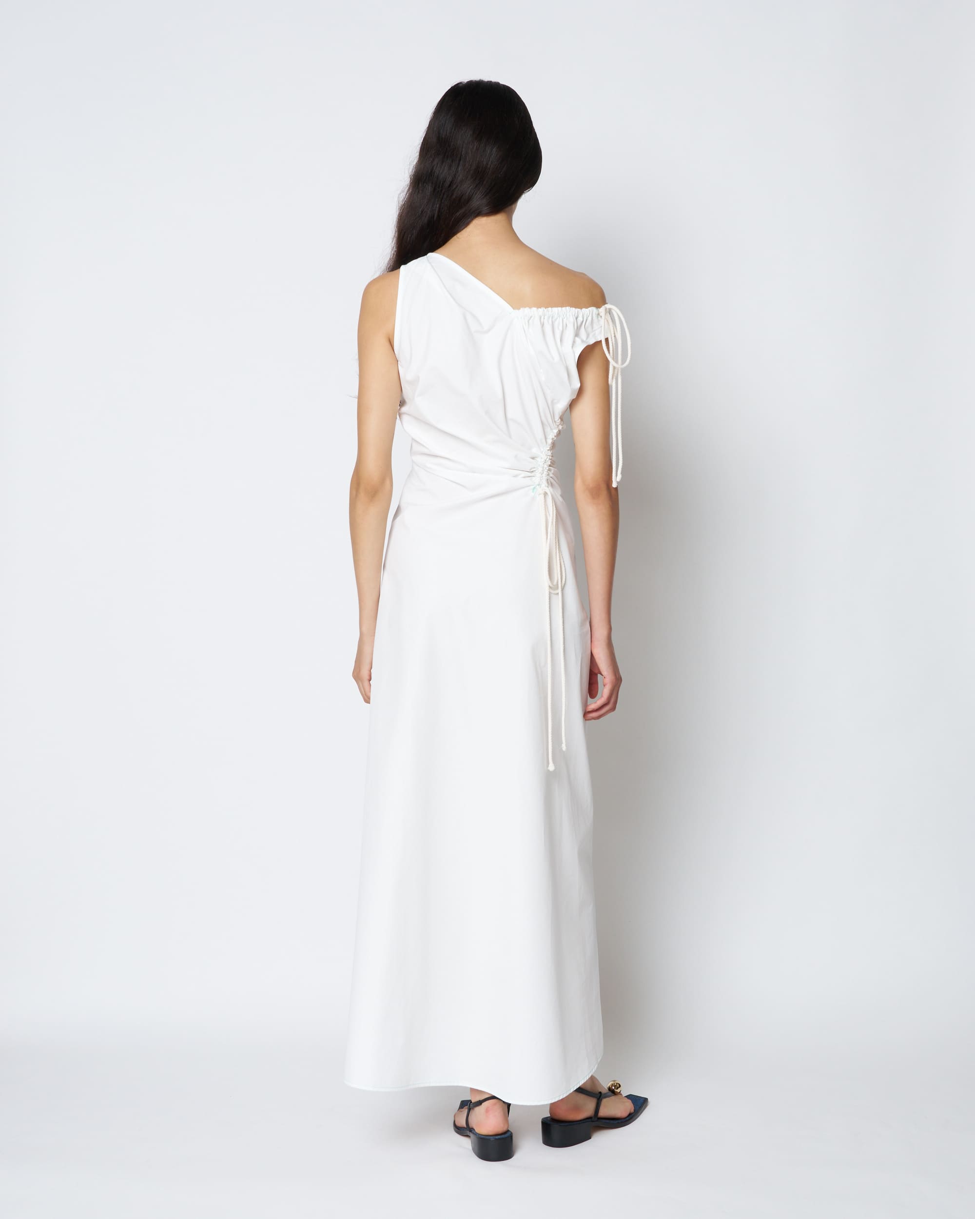 【PRE ORDER】PENELOPE - ASYMMETRIC CUT-OUT COTTON DRESS
