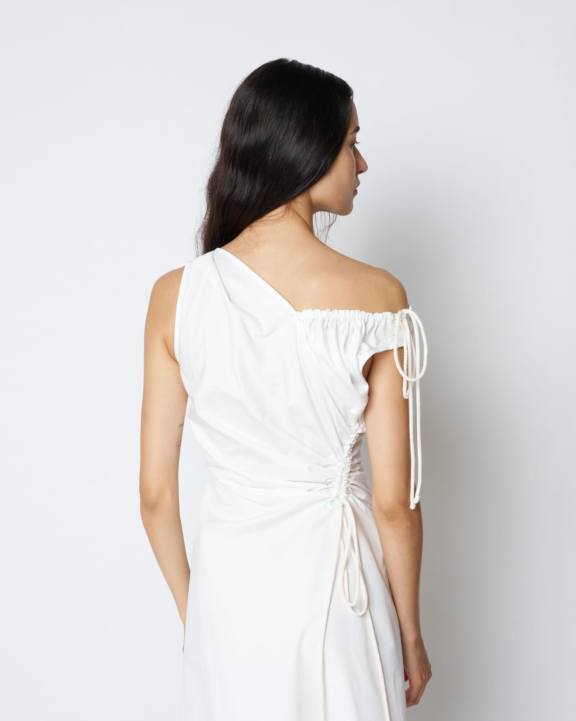 【PRE ORDER】PENELOPE - ASYMMETRIC CUT-OUT COTTON DRESS