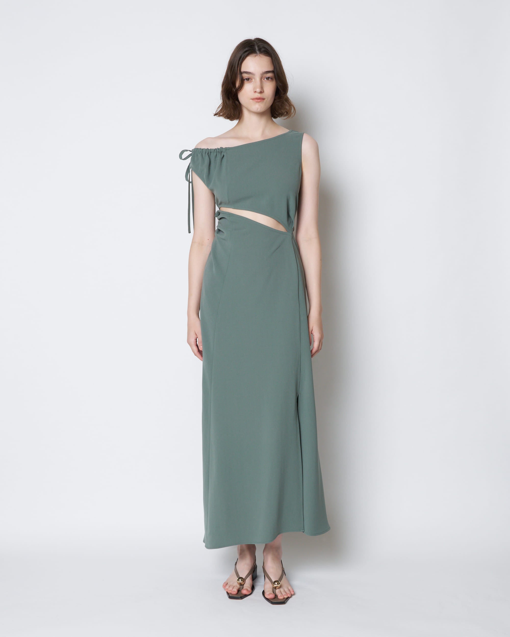【PRE ORDER】PENELOPE - ASYMMETRIC CUT-OUT JERSEY DRESS