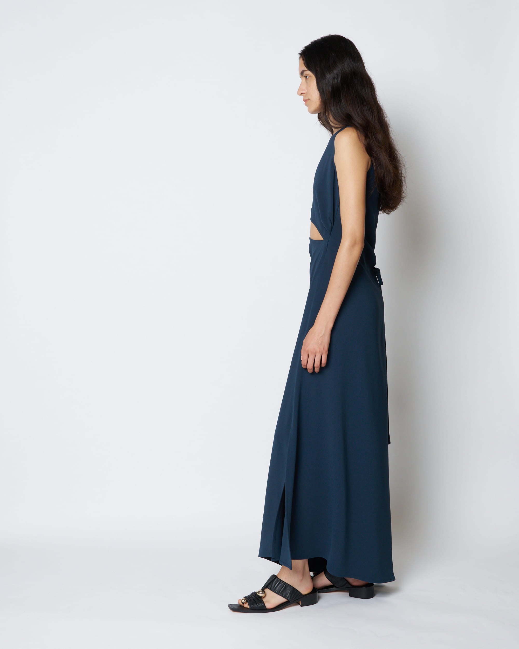 【PRE ORDER】PENELOPE - ASYMMETRIC CUT-OUT JERSEY DRESS
