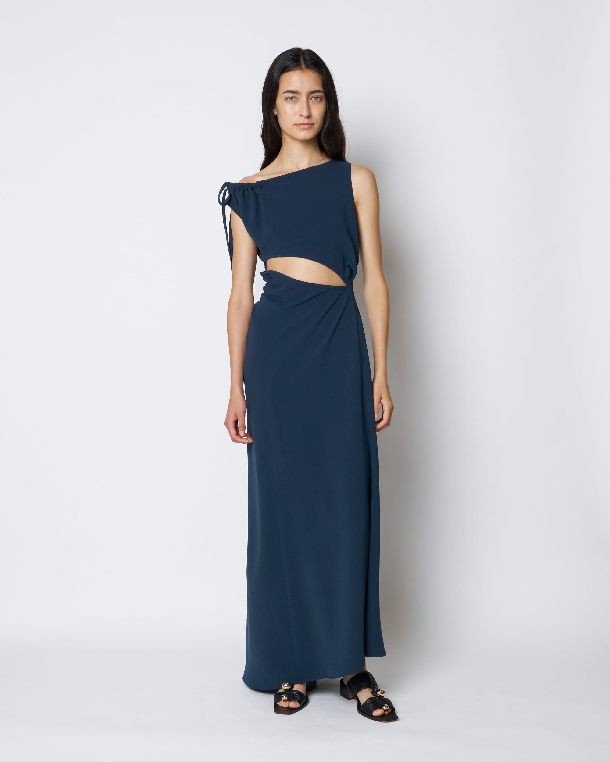 【PRE ORDER】PENELOPE - ASYMMETRIC CUT-OUT JERSEY DRESS