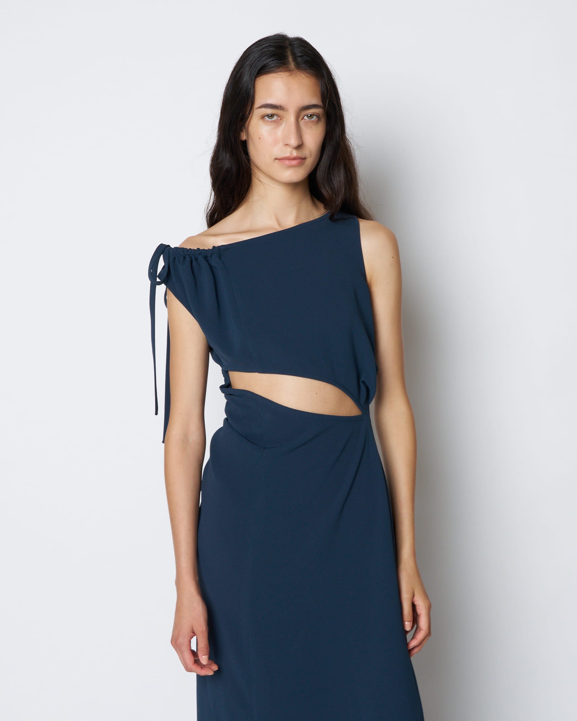 【PRE ORDER】PENELOPE - ASYMMETRIC CUT-OUT JERSEY DRESS
