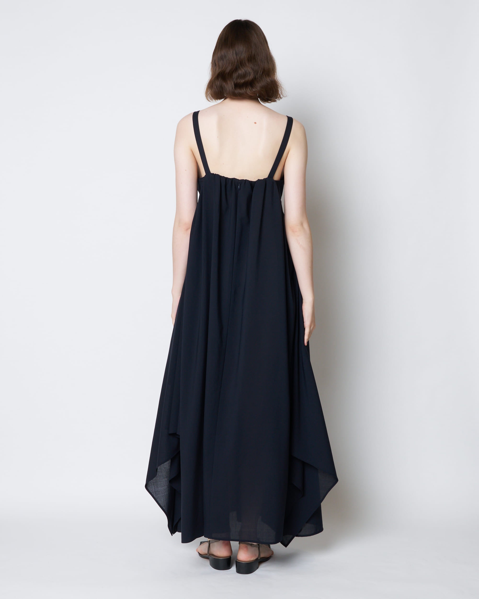 【PRE ORDER】PATRICIA - EMPIRE GATHER SUMMER WOOL DRESS