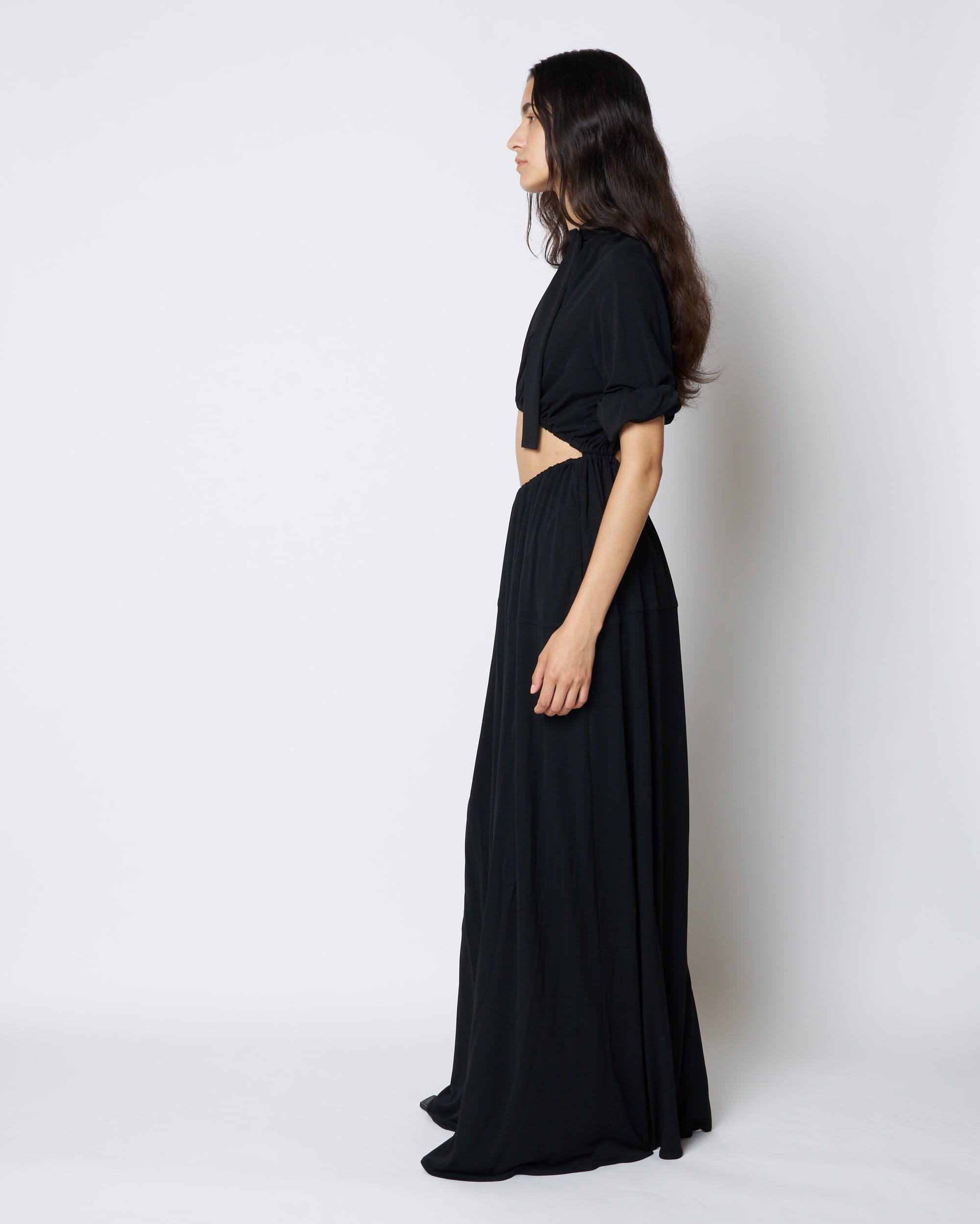 【PRE ORDER】PALLAS - GATHERED CUT-OUT DRESS