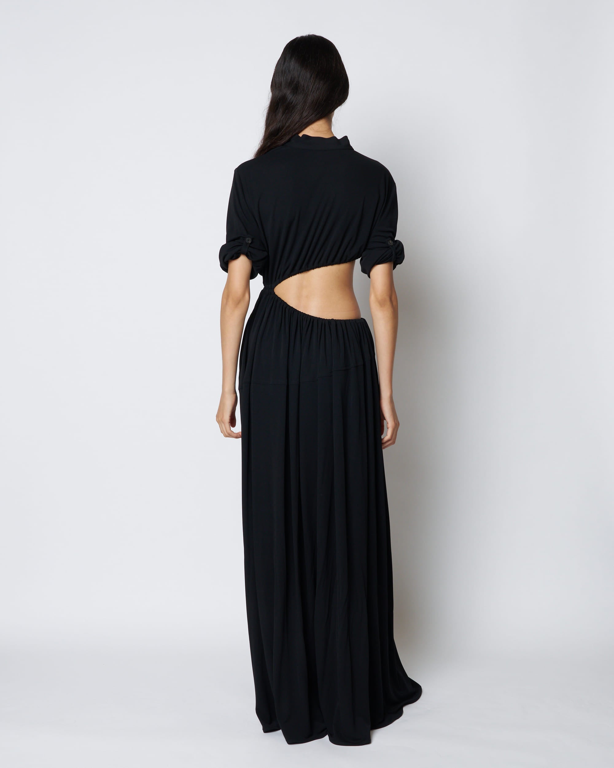 【PRE ORDER】PALLAS - GATHERED CUT-OUT DRESS