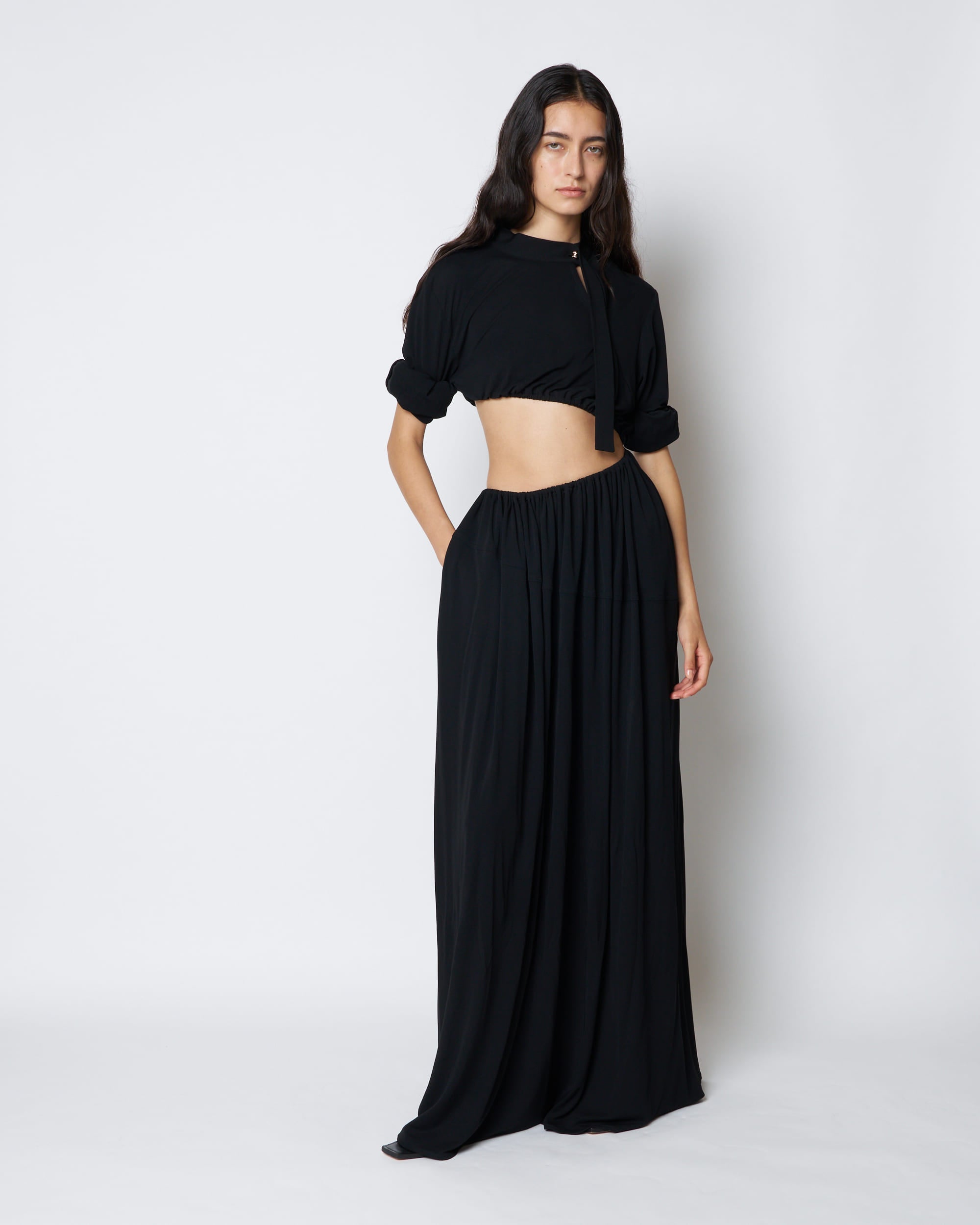 【PRE ORDER】PALLAS - GATHERED CUT-OUT DRESS
