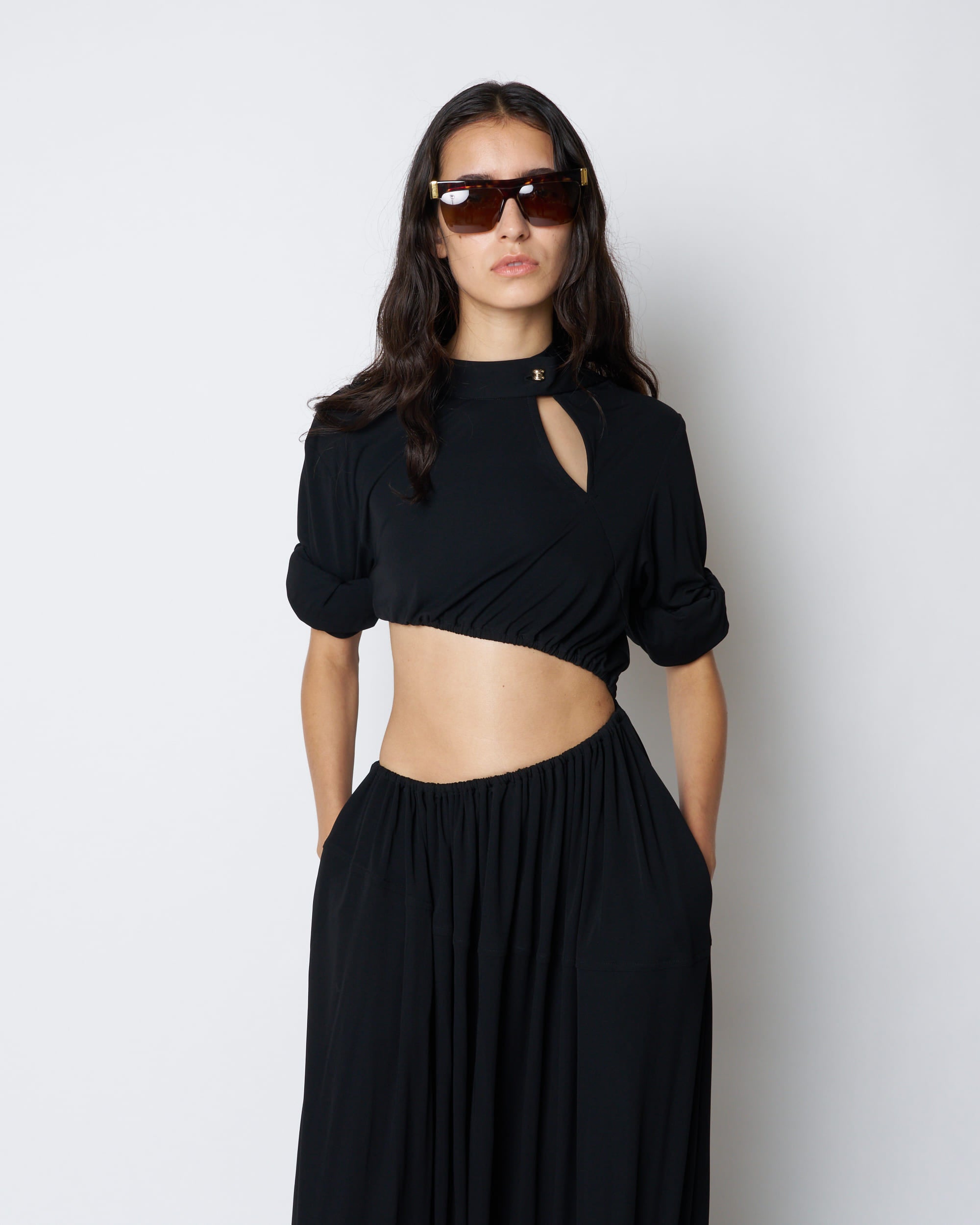 【PRE ORDER】PALLAS - GATHERED CUT-OUT DRESS