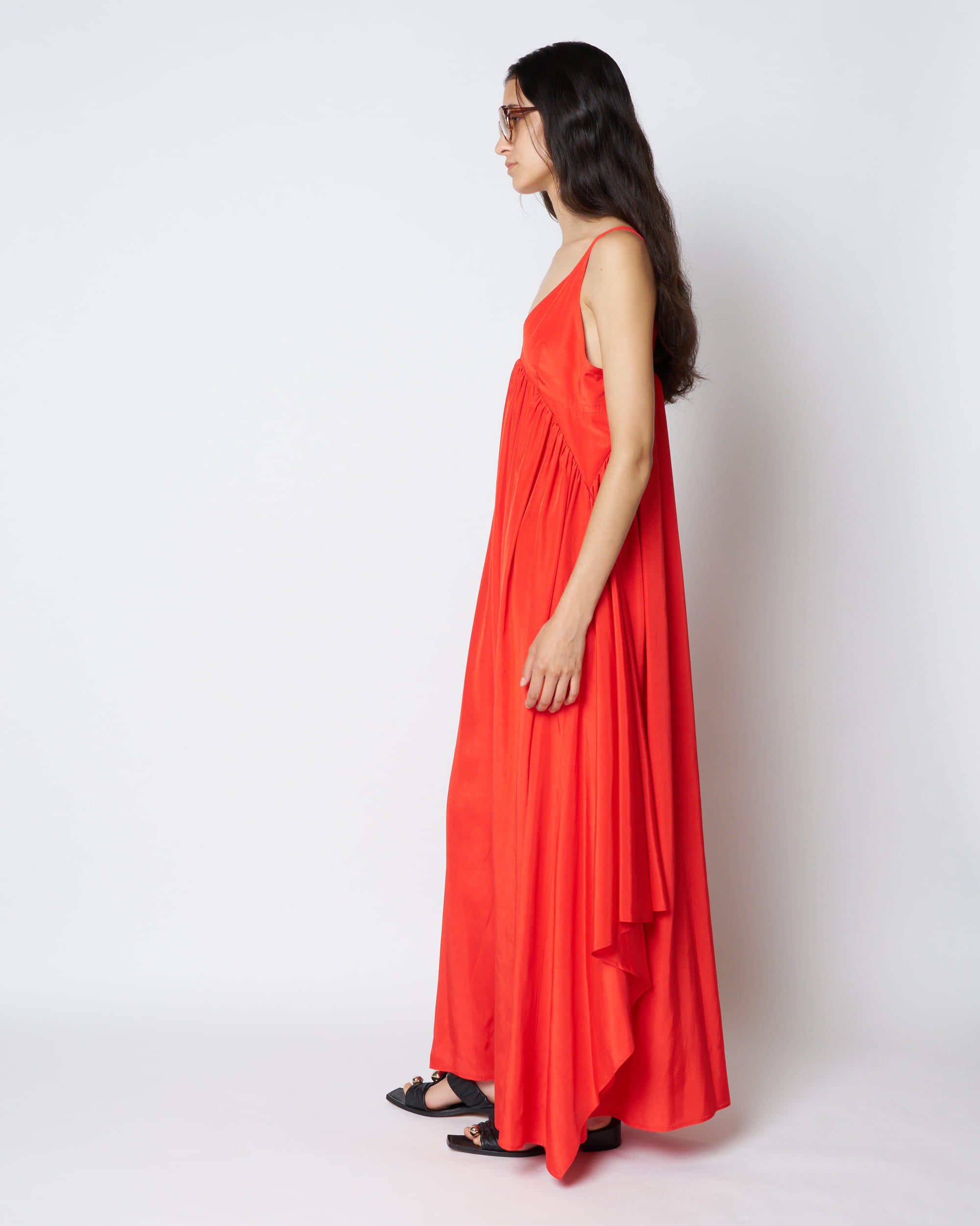 【PRE ORDER】PATRICIA - EMPIRE GATHER ACETATE DRESS