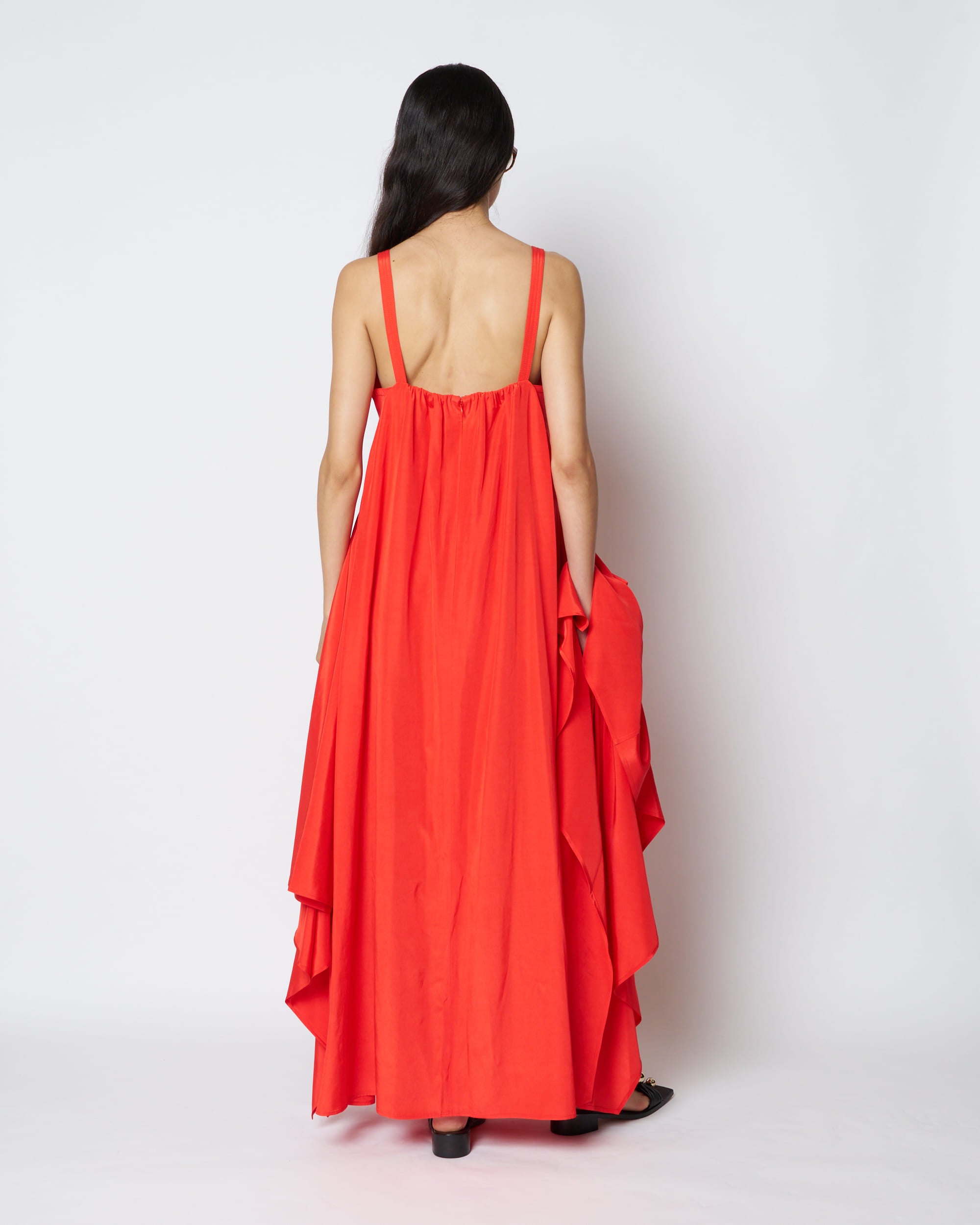【PRE ORDER】PATRICIA - EMPIRE GATHER ACETATE DRESS