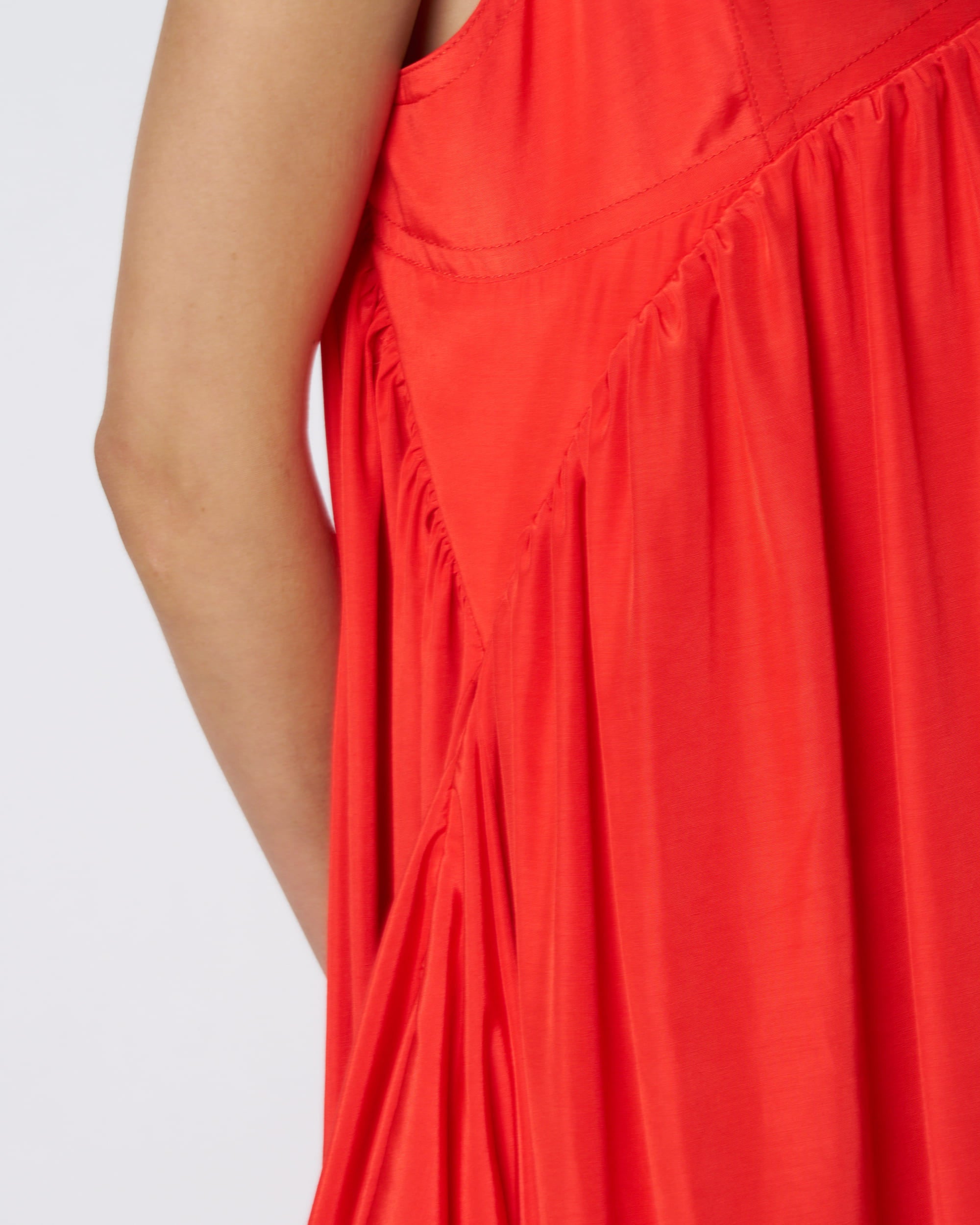 【PRE ORDER】PATRICIA - EMPIRE GATHER ACETATE DRESS