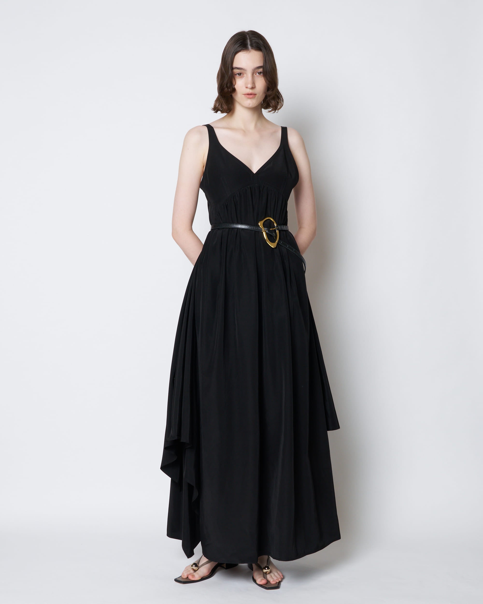 【PRE ORDER】PATRICIA - EMPIRE GATHER ACETATE DRESS