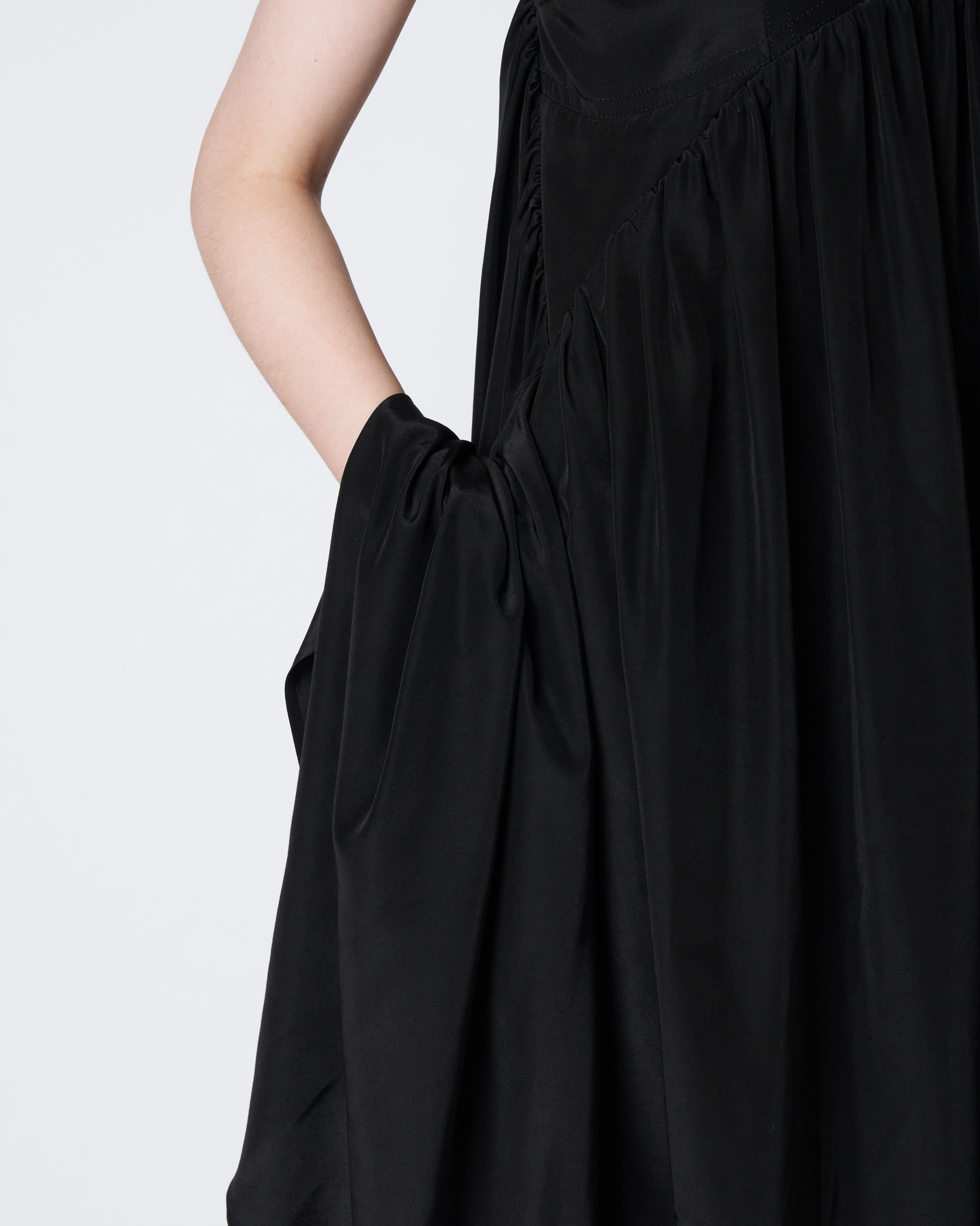【PRE ORDER】PATRICIA - EMPIRE GATHER ACETATE DRESS