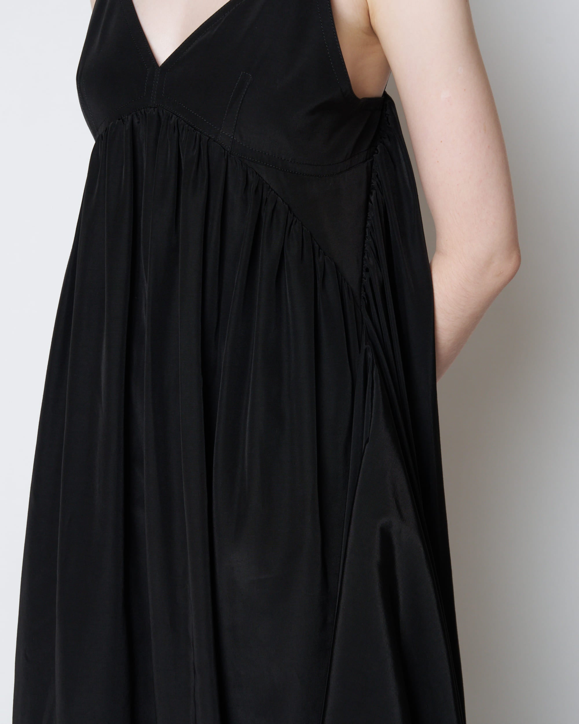 【PRE ORDER】PATRICIA - EMPIRE GATHER ACETATE DRESS