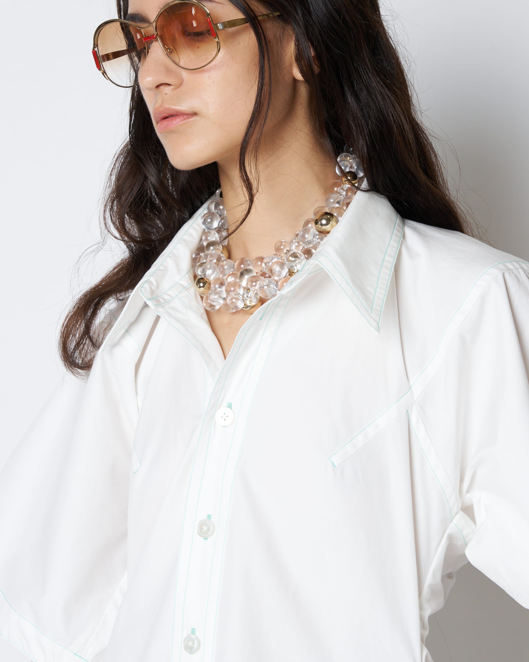 【PRE ORDER】POSY - STRUCTURED COTTON SHIRT DRESS