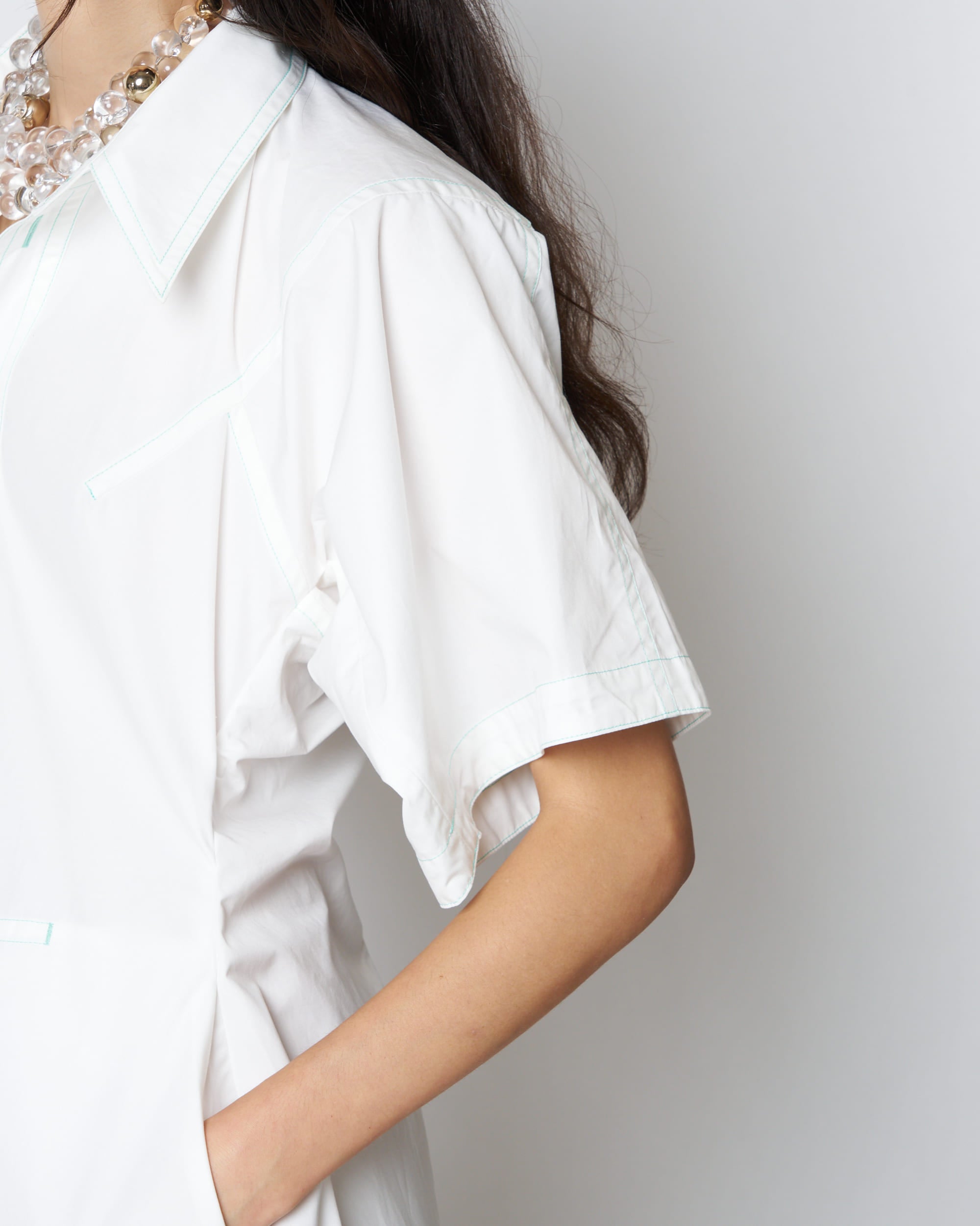 【PRE ORDER】POSY - STRUCTURED COTTON SHIRT DRESS