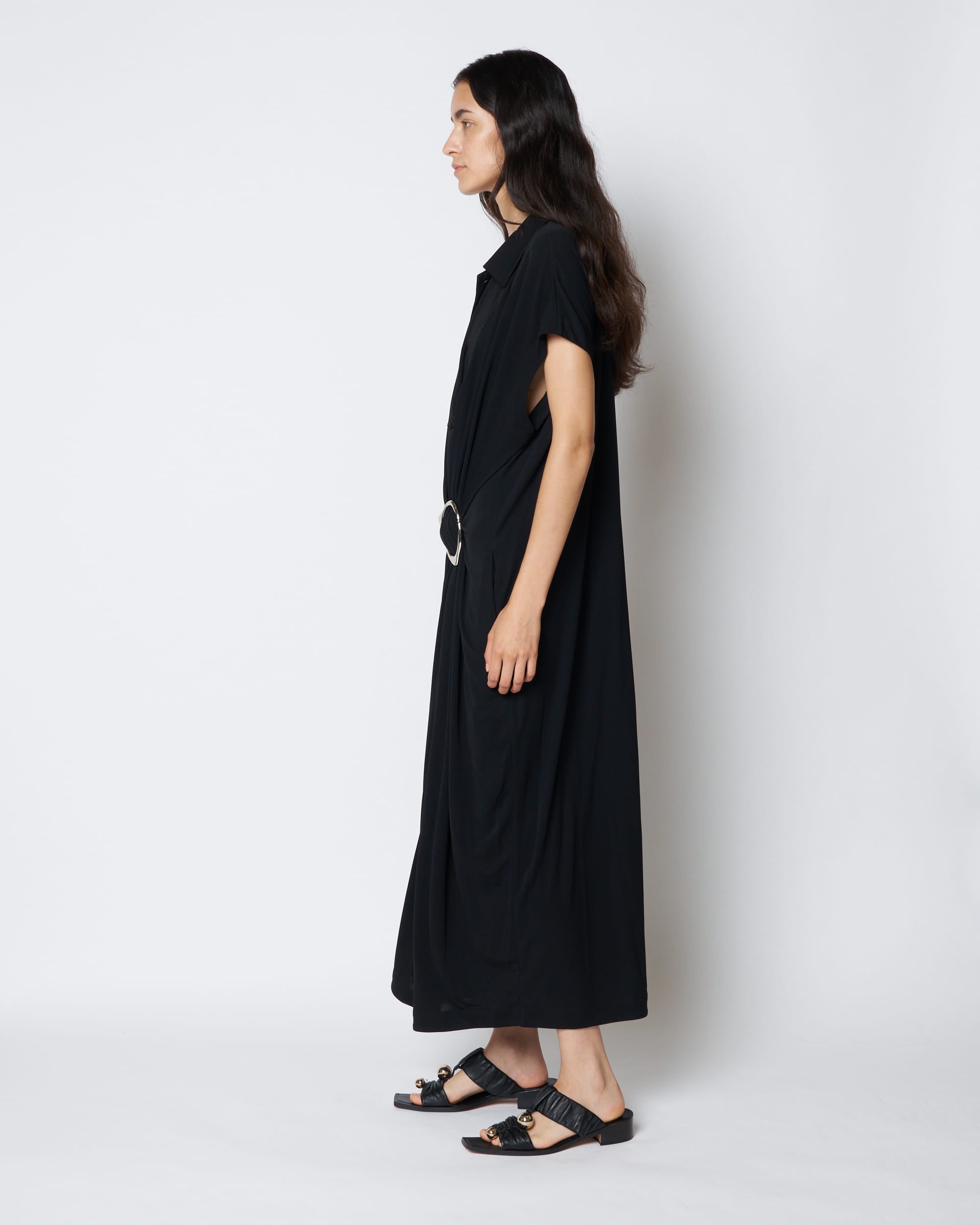 【PRE ORDER】PAVINA - BUCKLE DRAPE DRESS