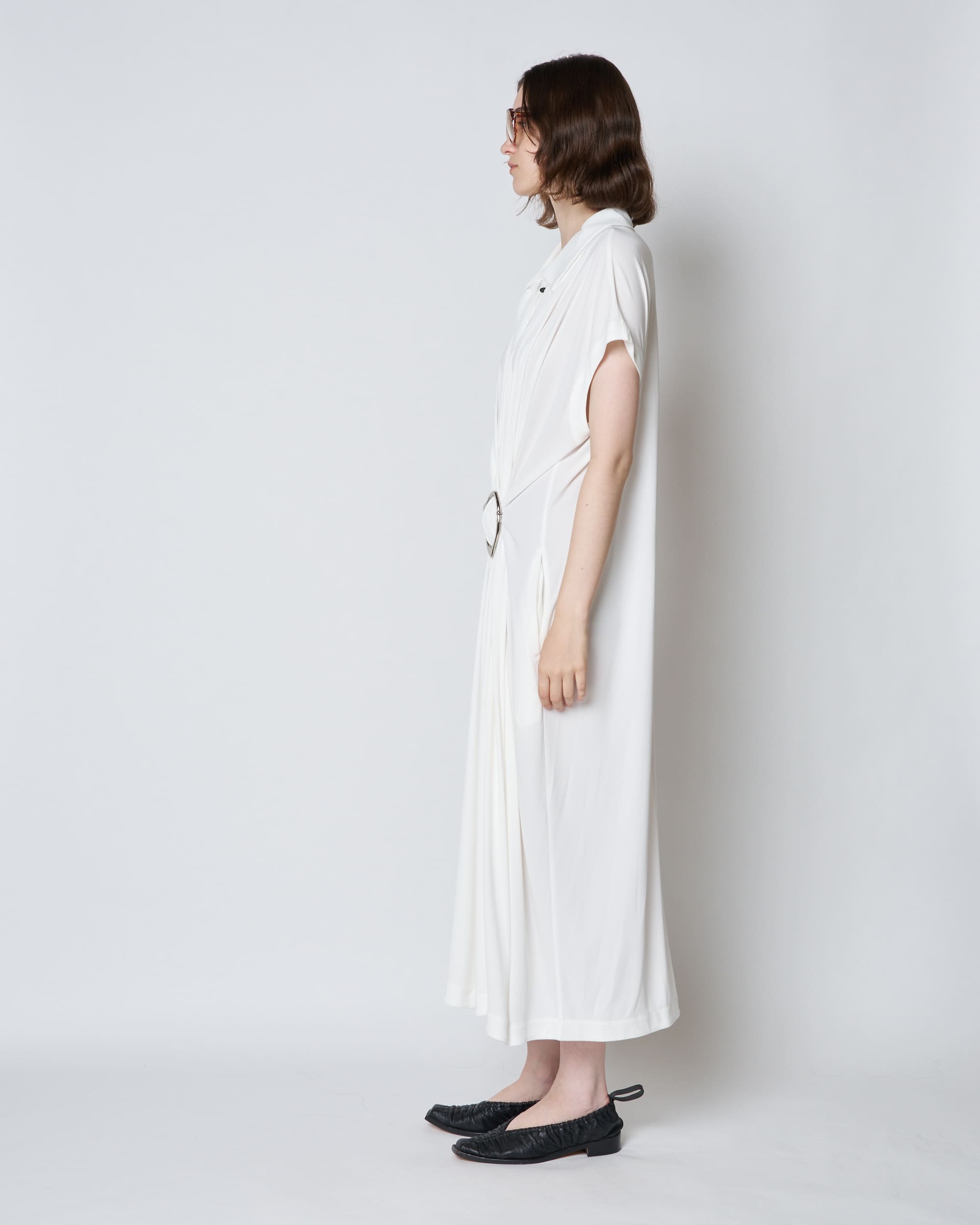 【PRE ORDER】PAVINA - BUCKLE DRAPE DRESS