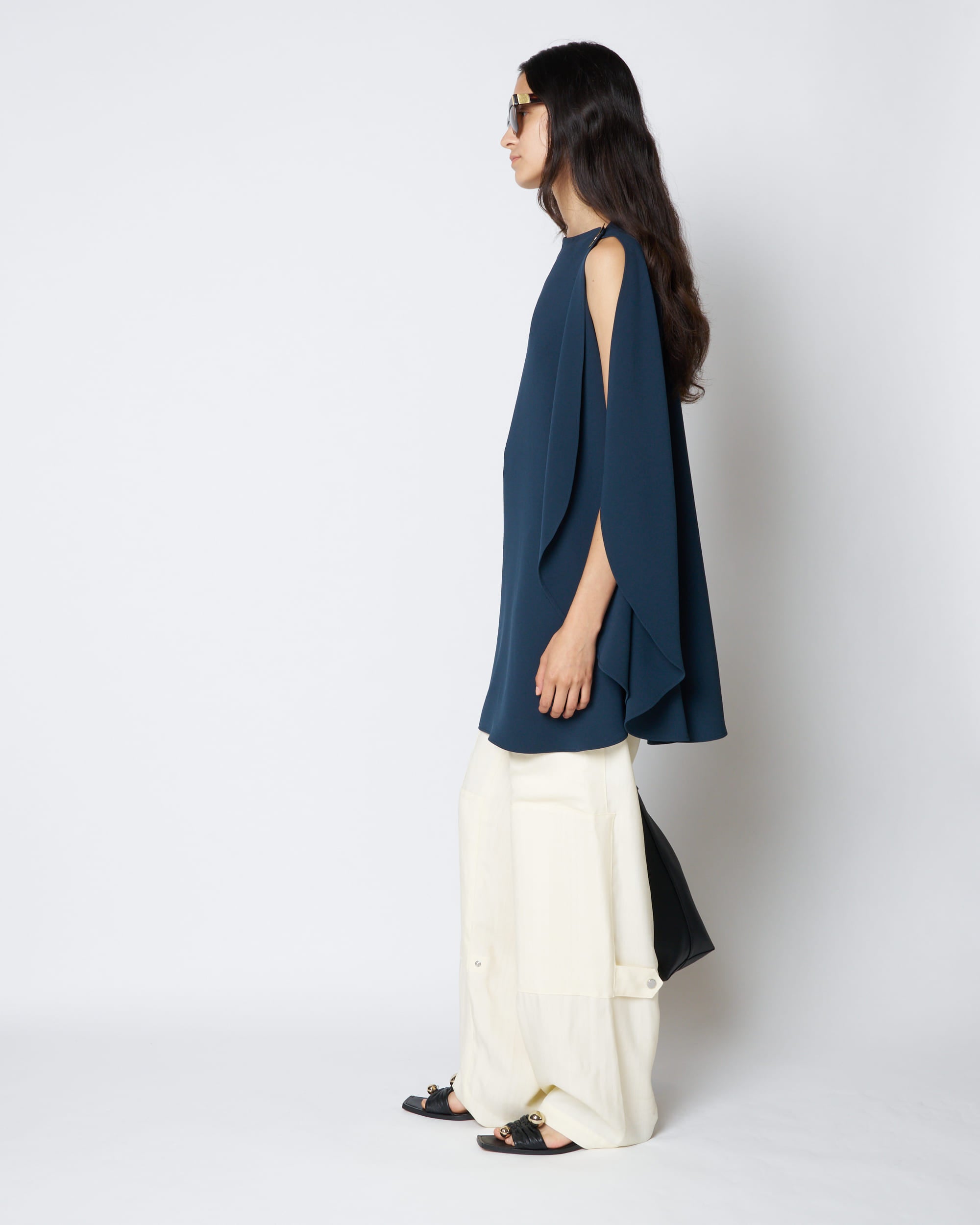 【PRE ORDER】LEVI - ASYMMETRY DRAPED BLOUSE