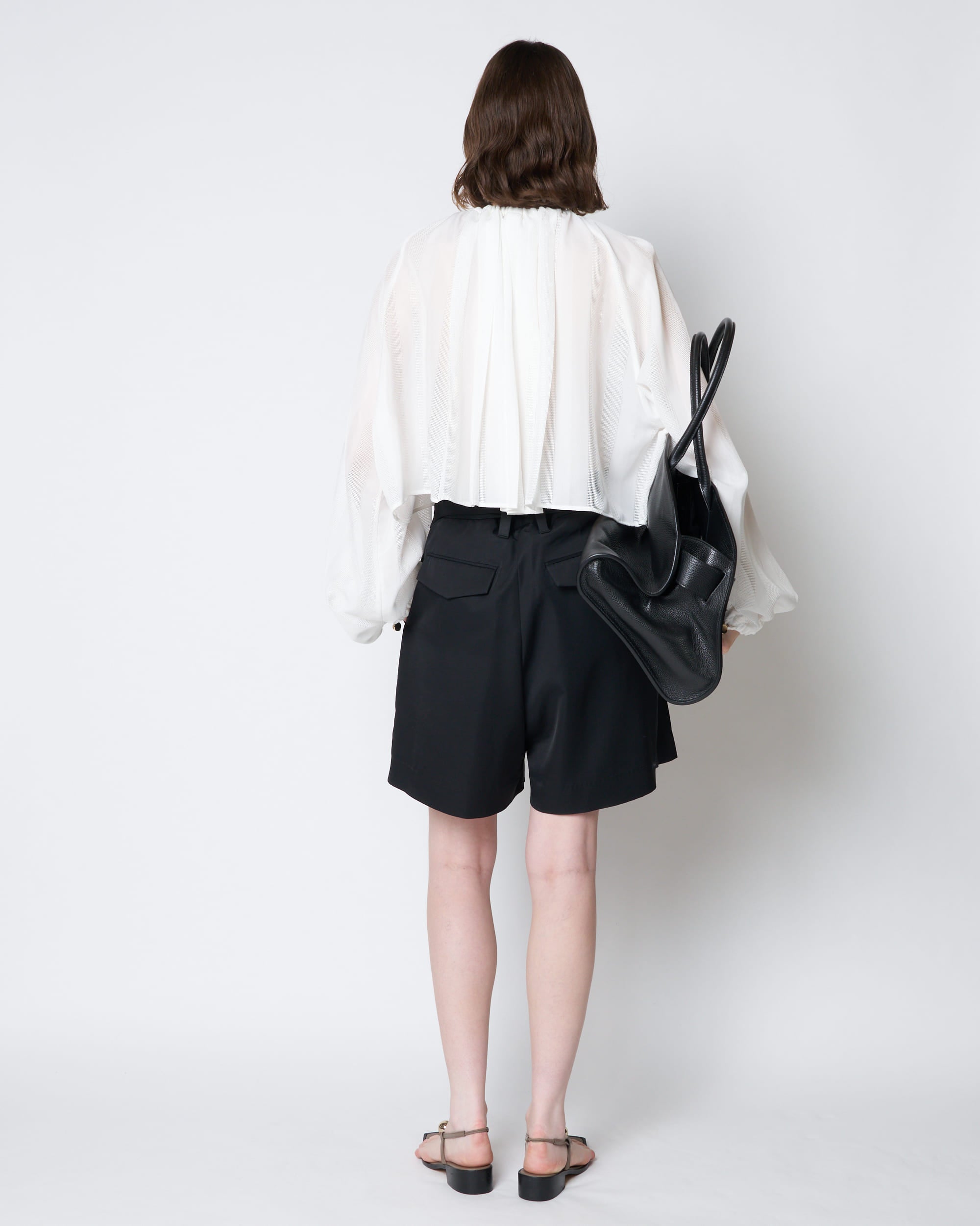 【PRE ORDER】PAUL - SUMMER WOOL BELTED SHORT PANTS