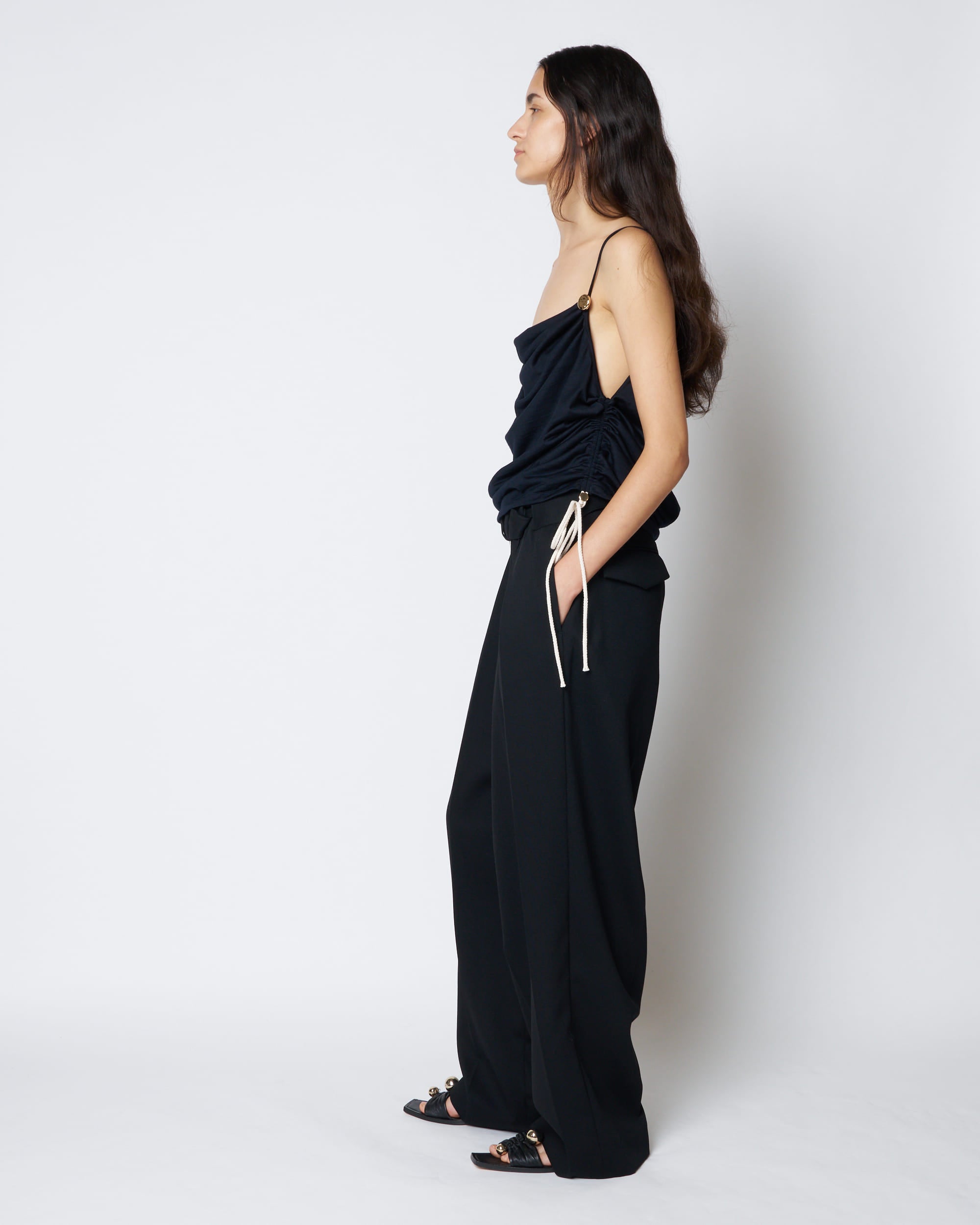 【PRE ORDER】ODETTE - SUMMER WOOL BELTED PANTS