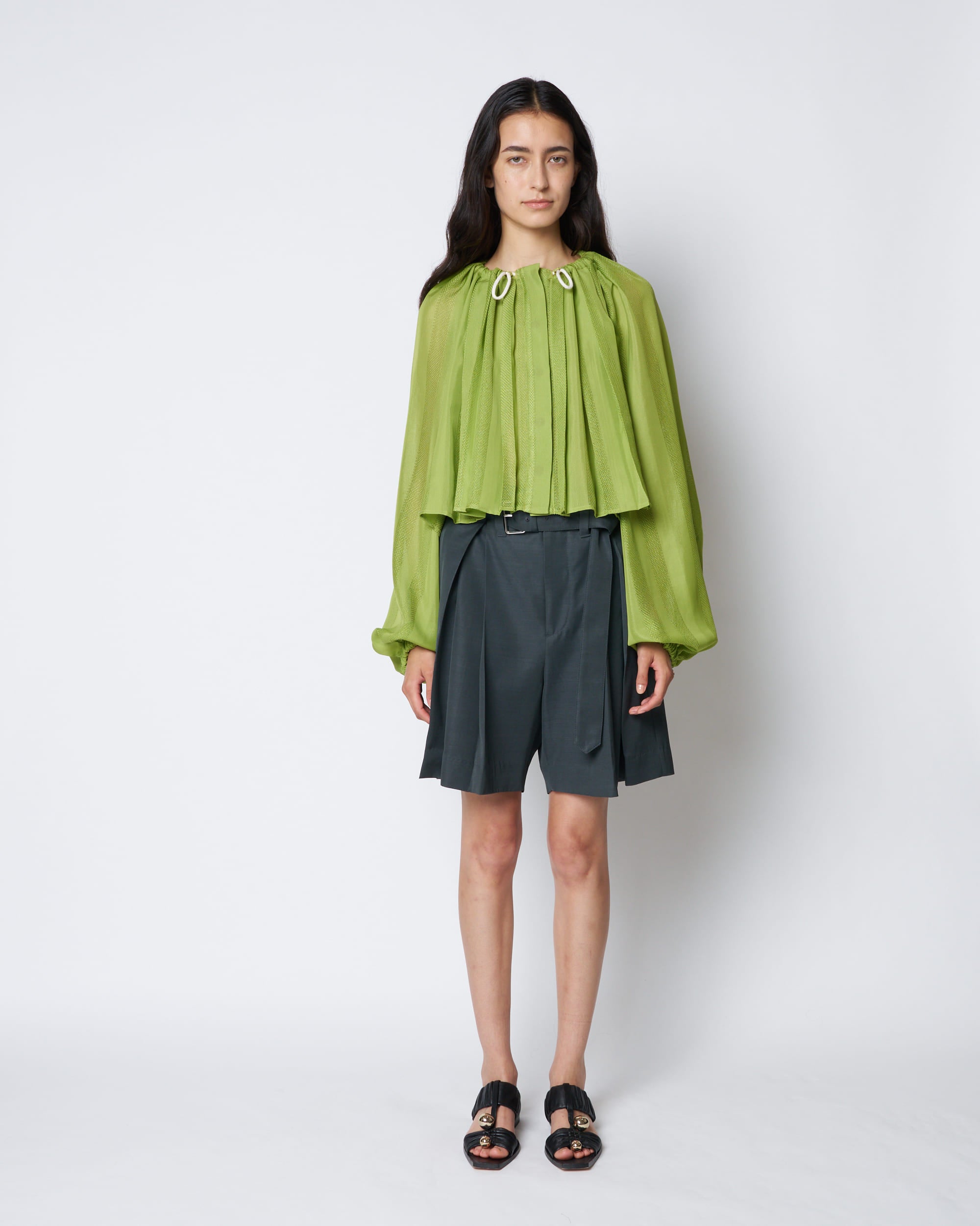 【PRE ORDER】PAUL - SUMMER WOOL BELTED SHORT PANTS