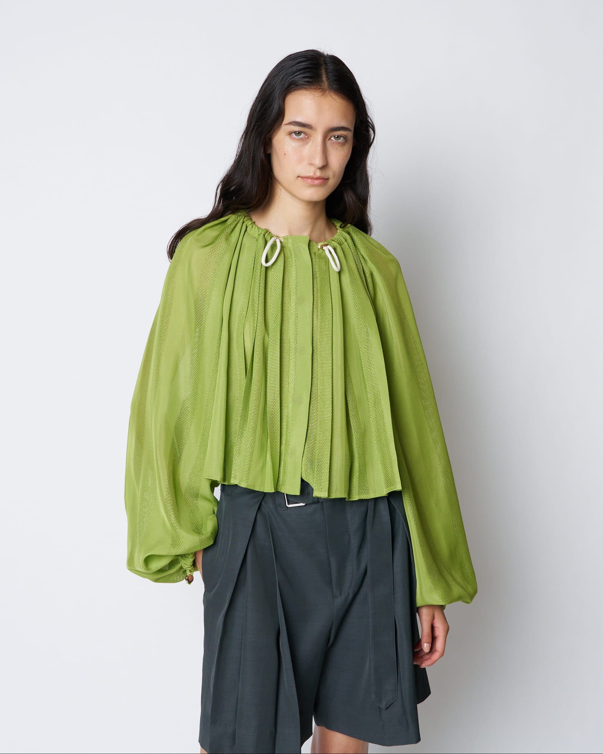 【PRE ORDER】PESTO - GATHERED DRAPE SUMMER JACKET