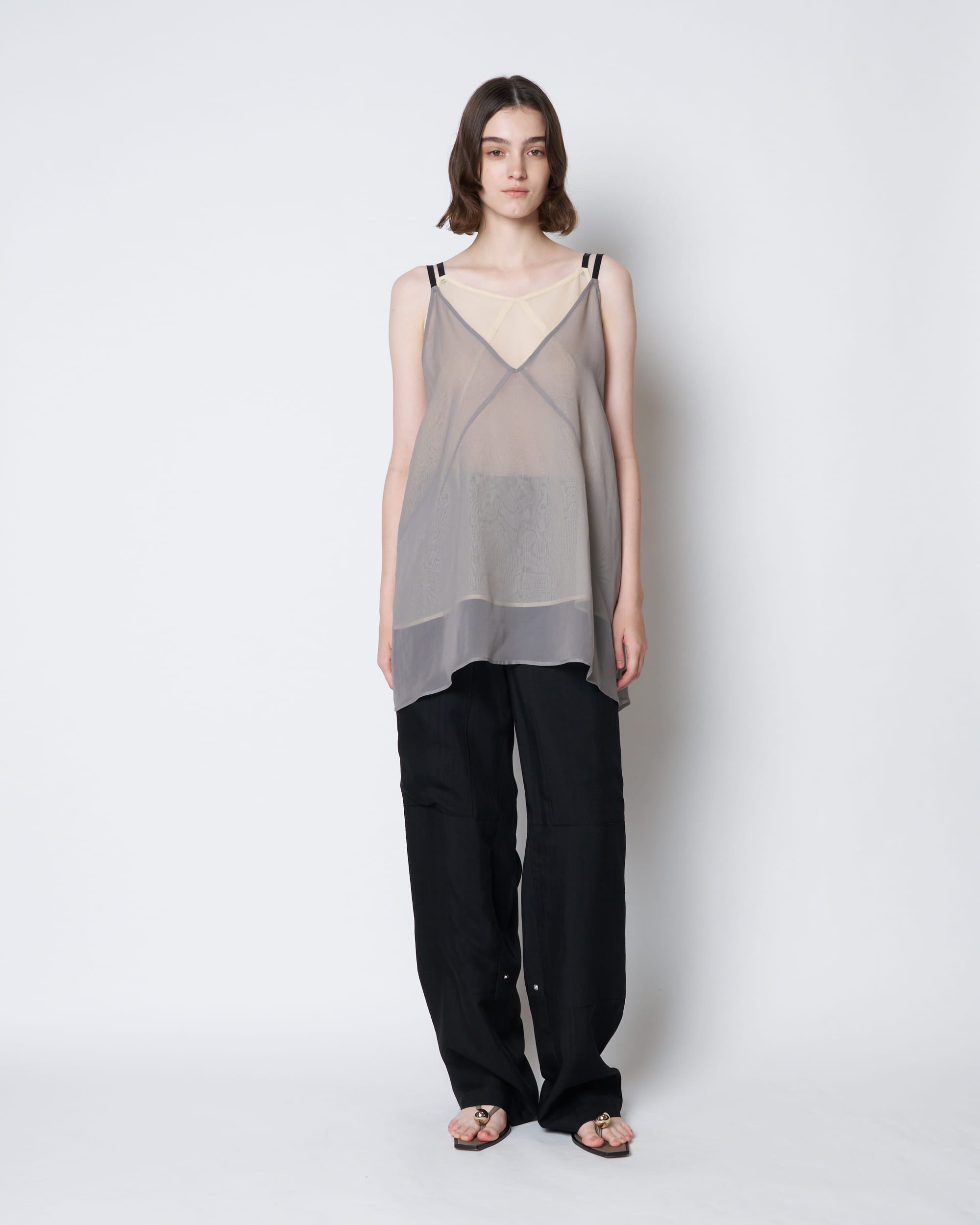 【PRE ORDER】PIA - SHEER LAYERED SILK TOP