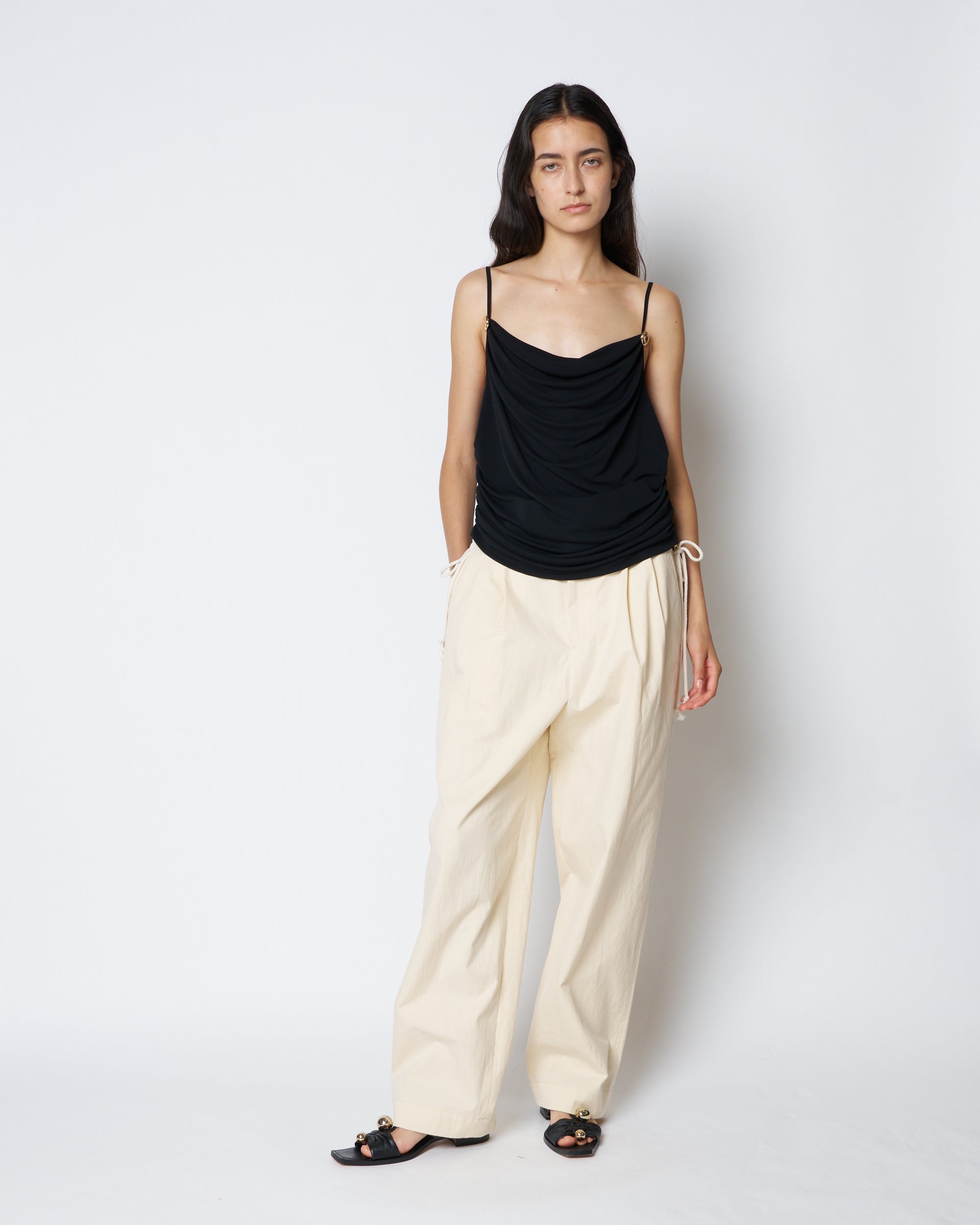 【PRE ORDER】PAT - COTTON BELTED PANTS