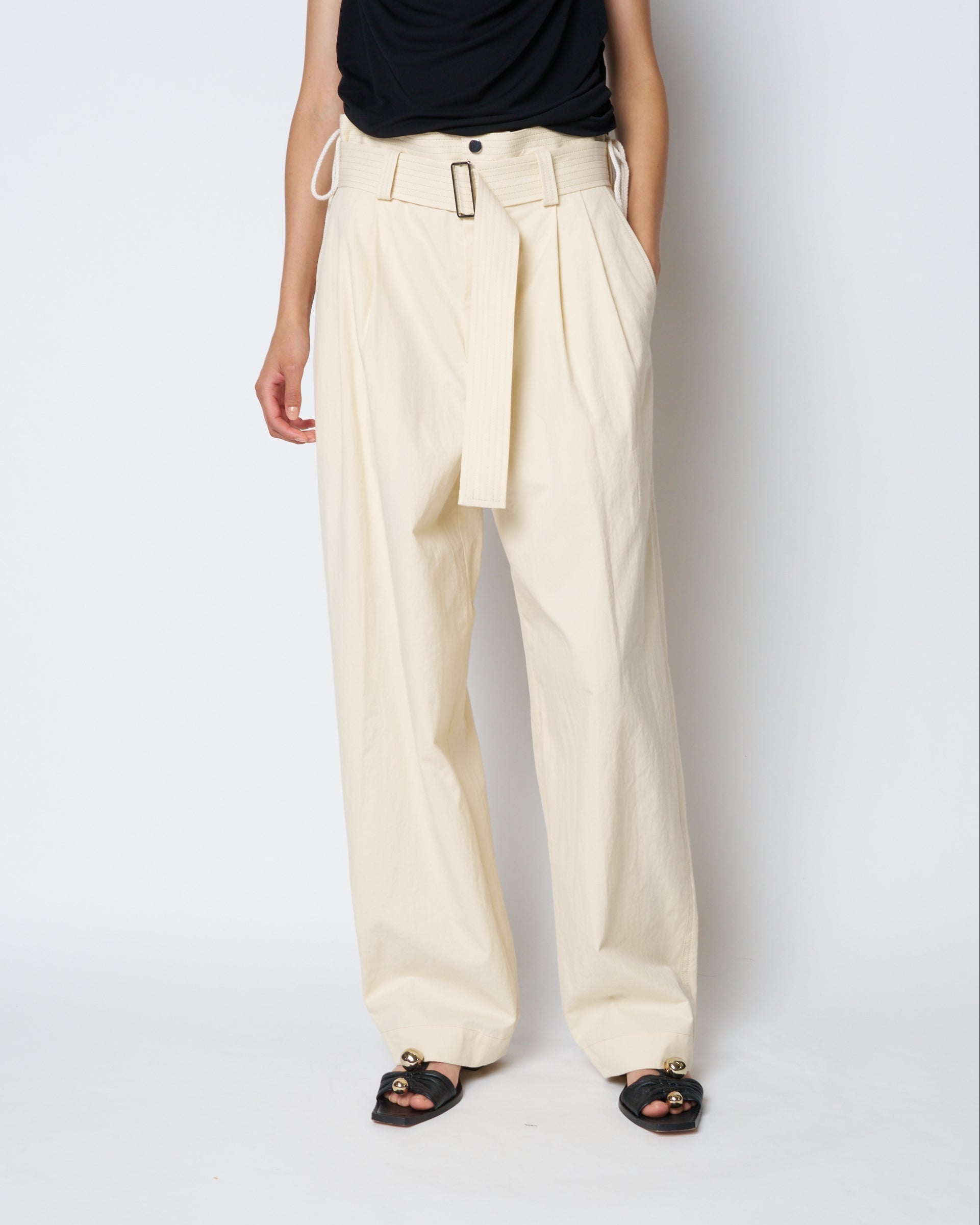 【PRE ORDER】PAT - COTTON BELTED PANTS