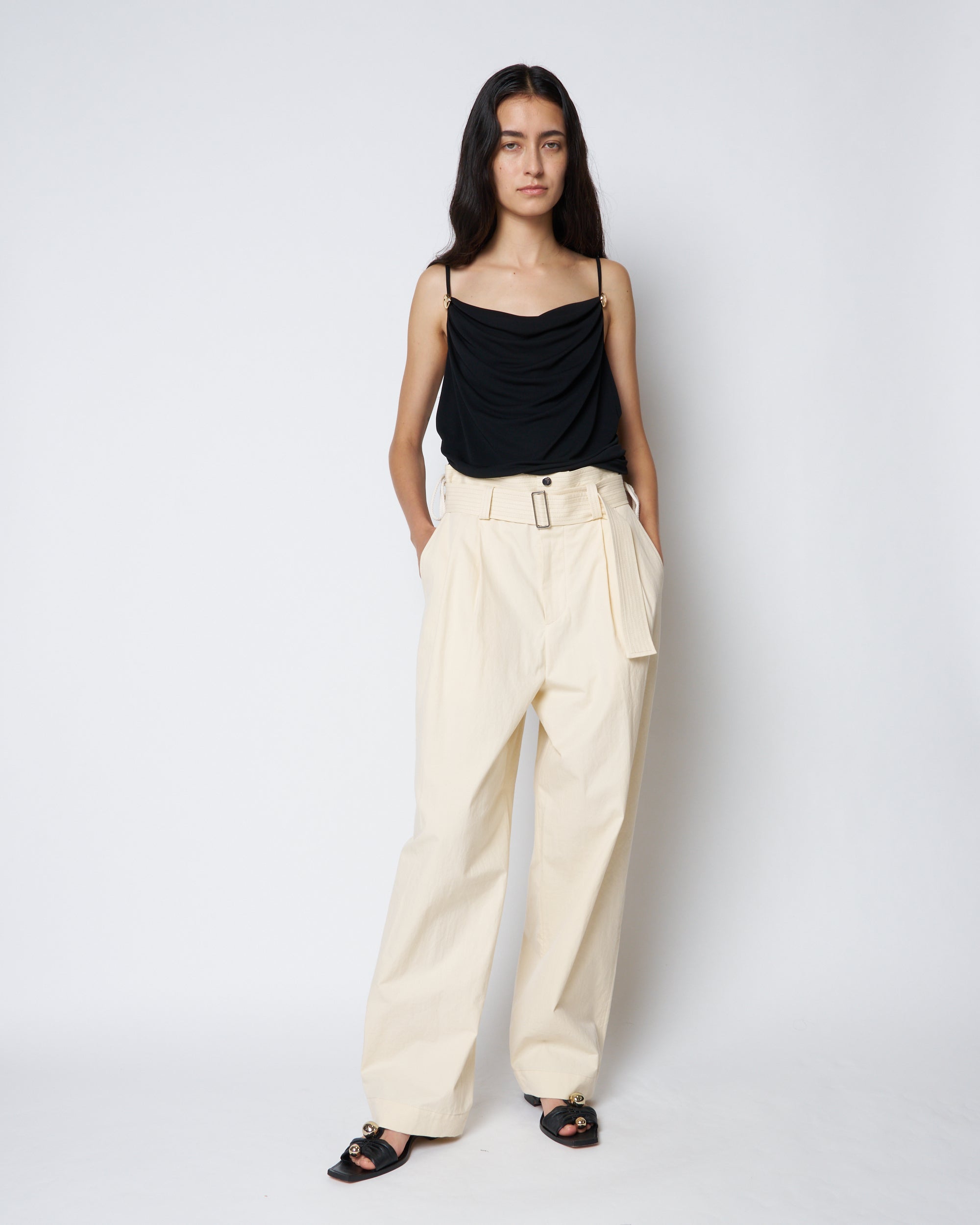【PRE ORDER】PAT - COTTON BELTED PANTS