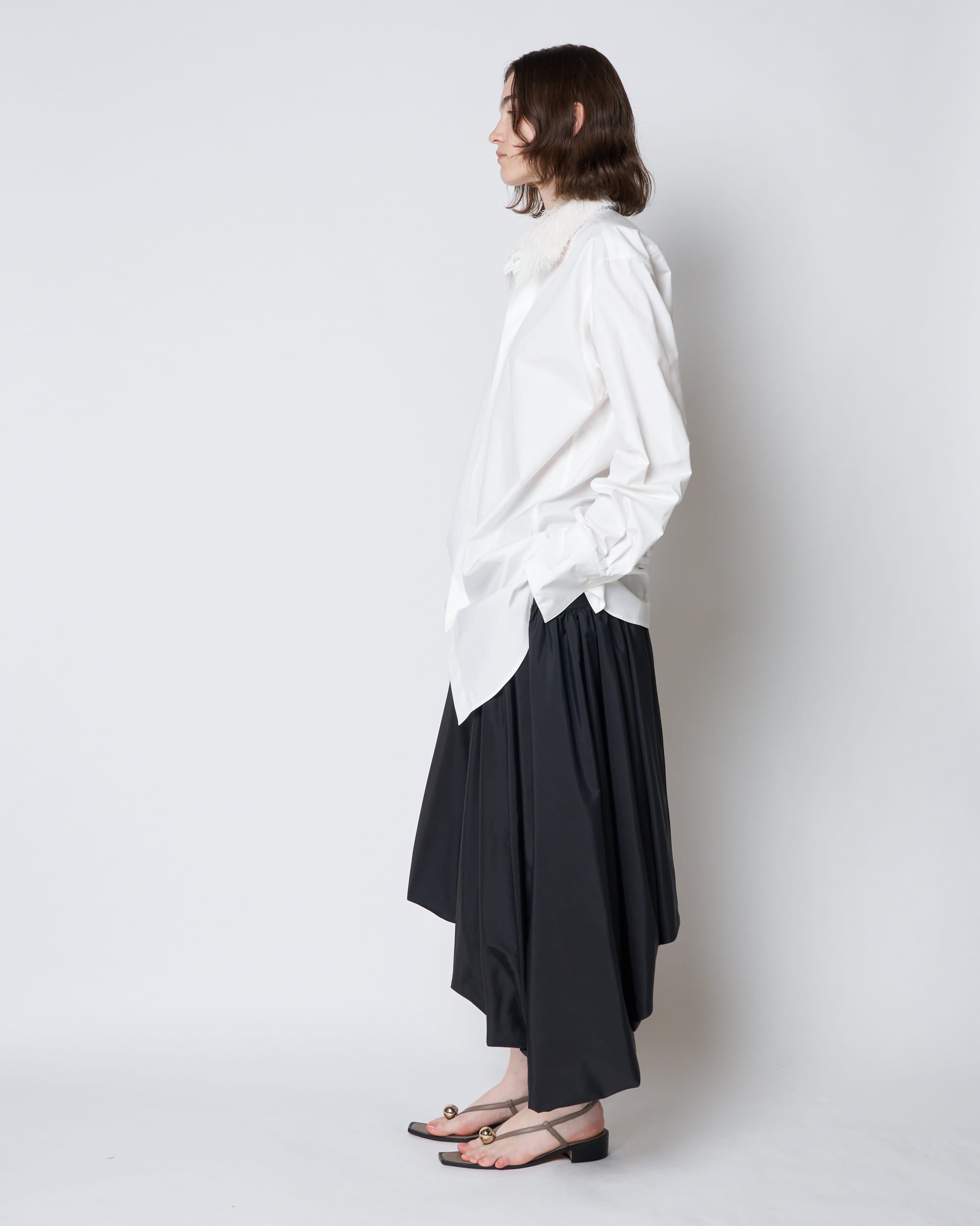 【PRE ORDER】NAVIA - REMOVABLE COLLAR COTTON SHIRT