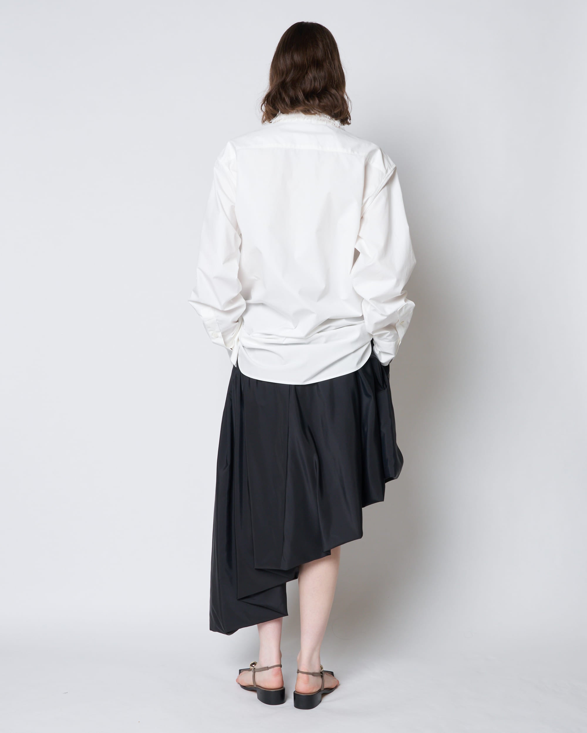 【PRE ORDER】NAVIA - REMOVABLE COLLAR COTTON SHIRT