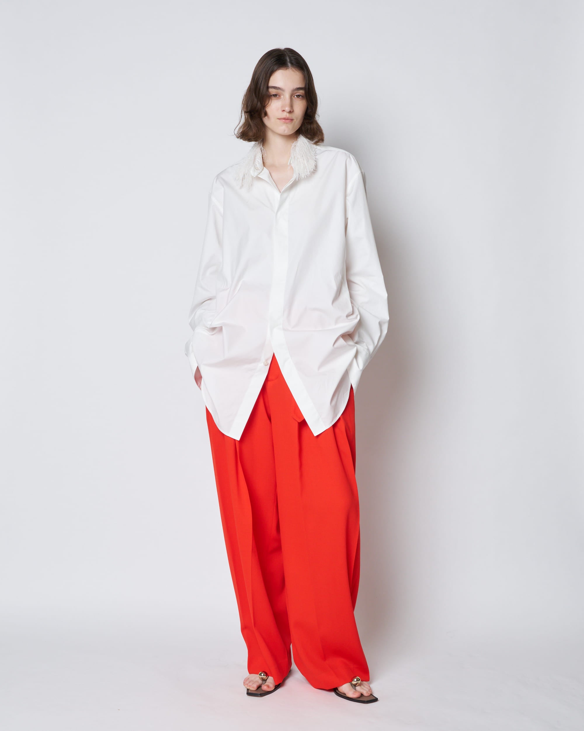 【PRE ORDER】ODETTE - SUMMER WOOL BELTED PANTS