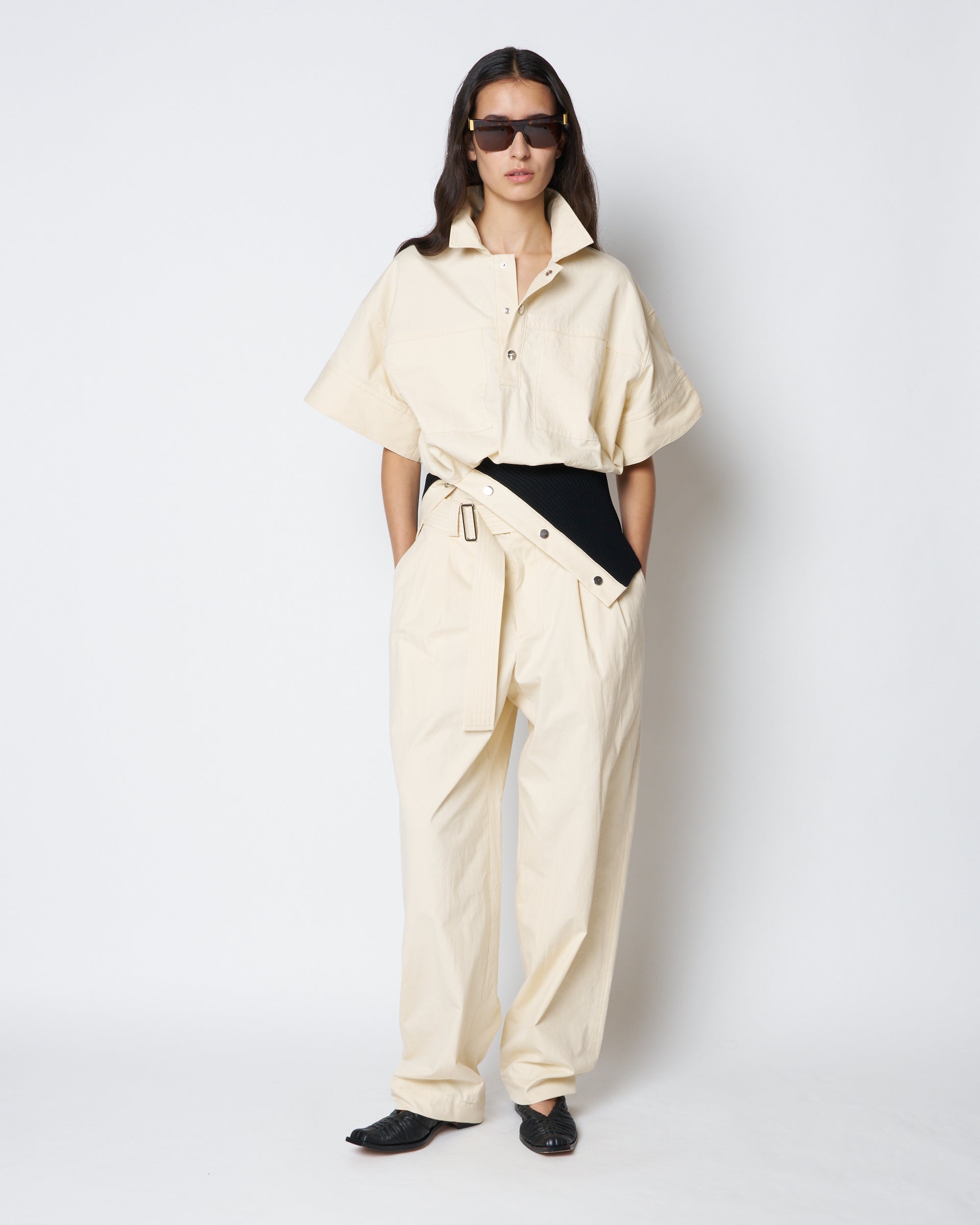 【PRE ORDER】PAT - COTTON BELTED PANTS