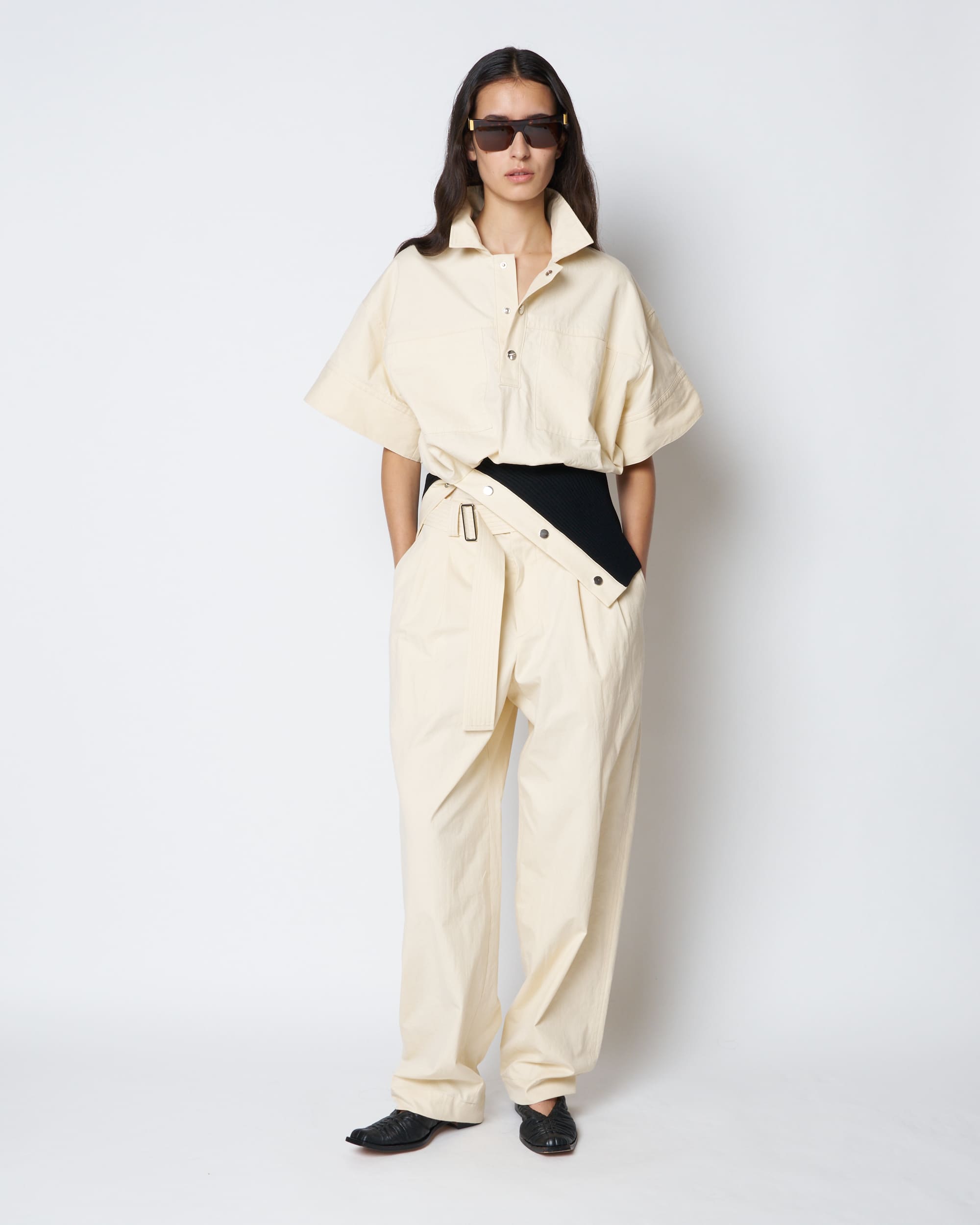 【PRE ORDER】PORTIA - RIB PANEL UTILITY SHIRT