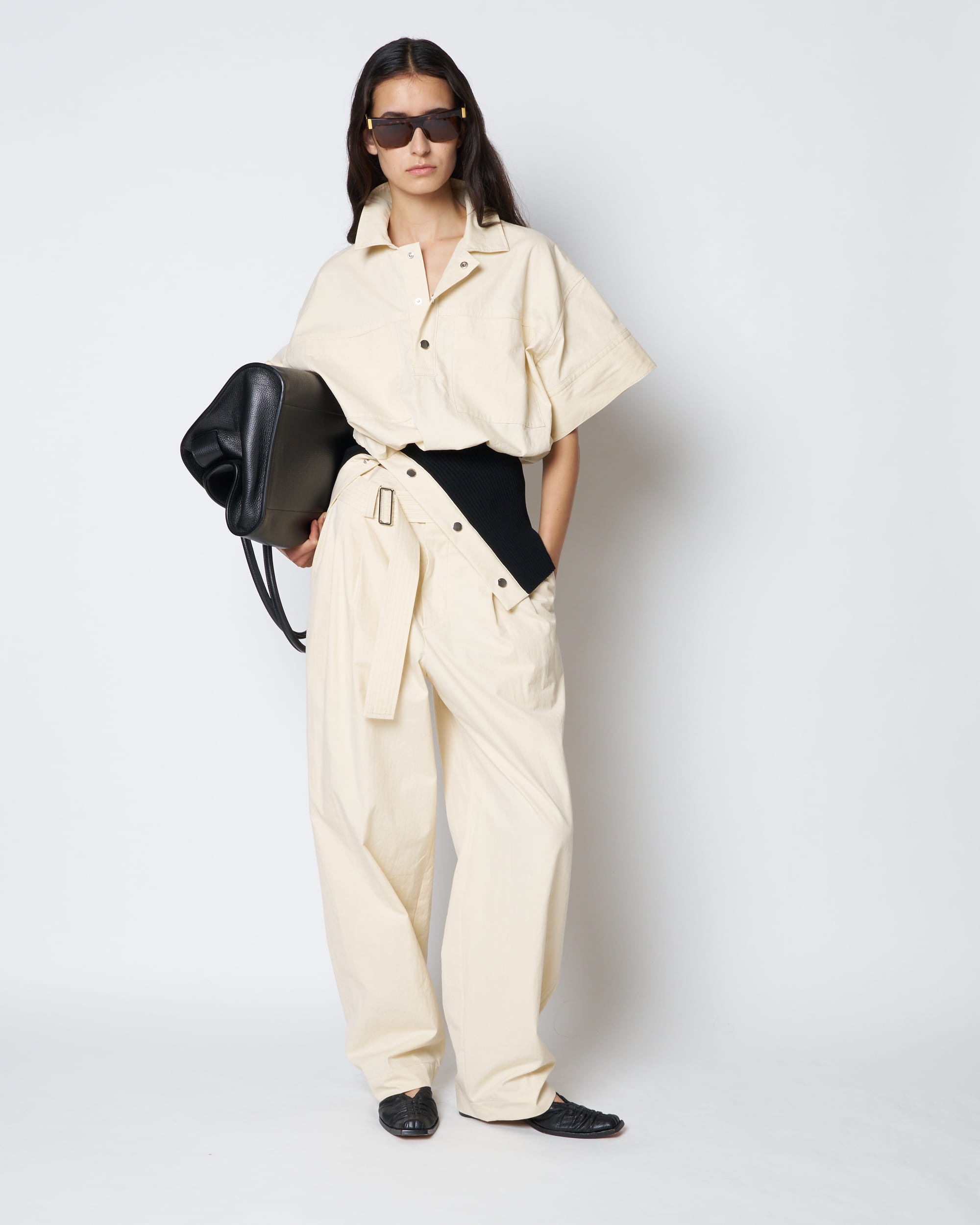 【PRE ORDER】PORTIA - RIB PANEL UTILITY SHIRT