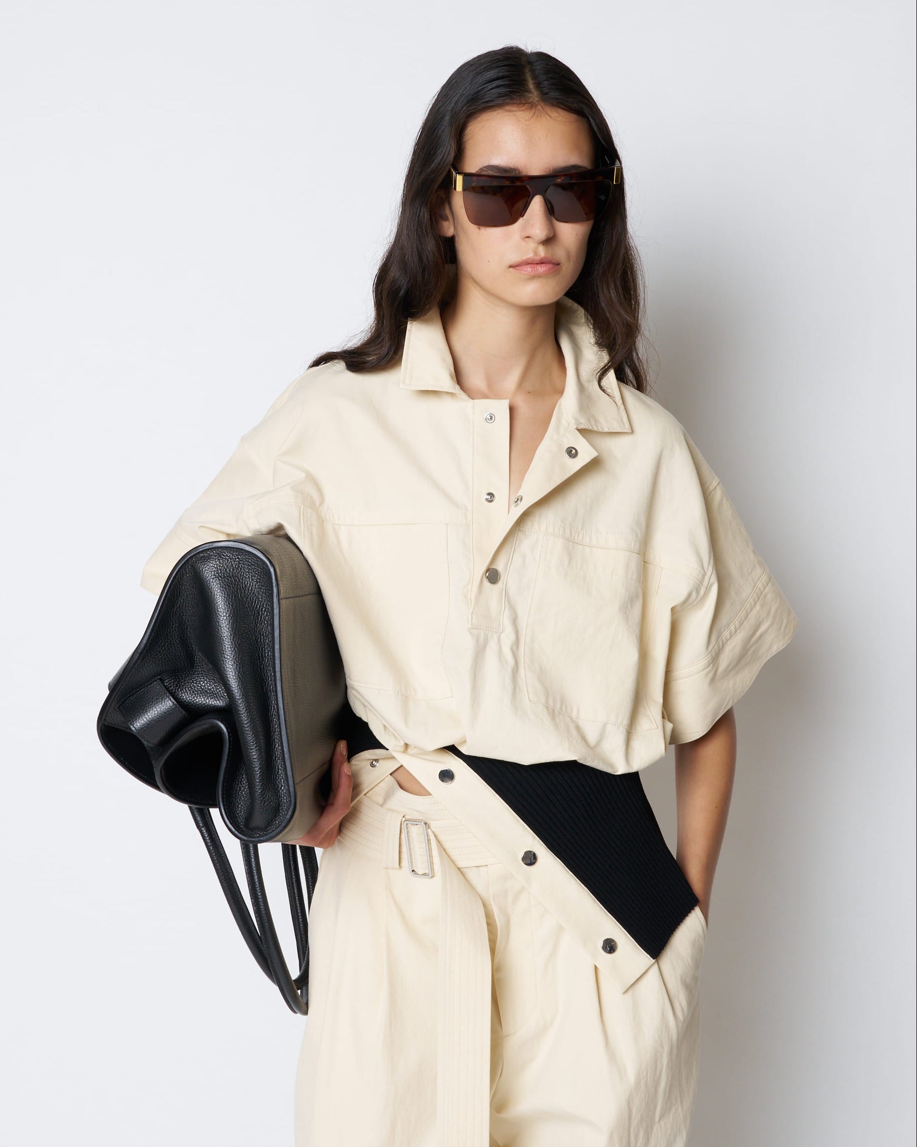 【PRE ORDER】PORTIA - RIB PANEL UTILITY SHIRT