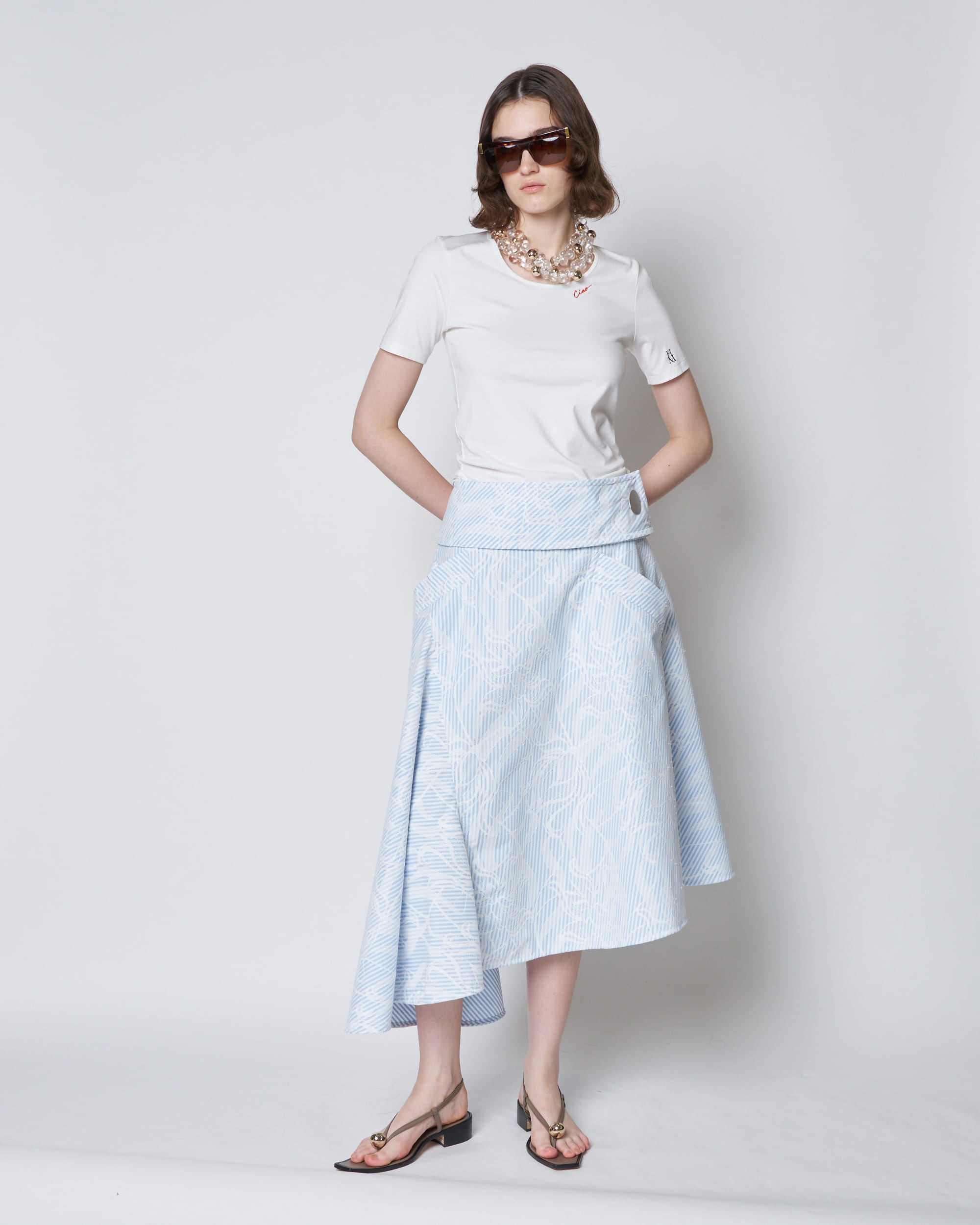 【PRE ORDER】CIAO PICCOLA - FITTED EMBROIDERED T-SHIRT