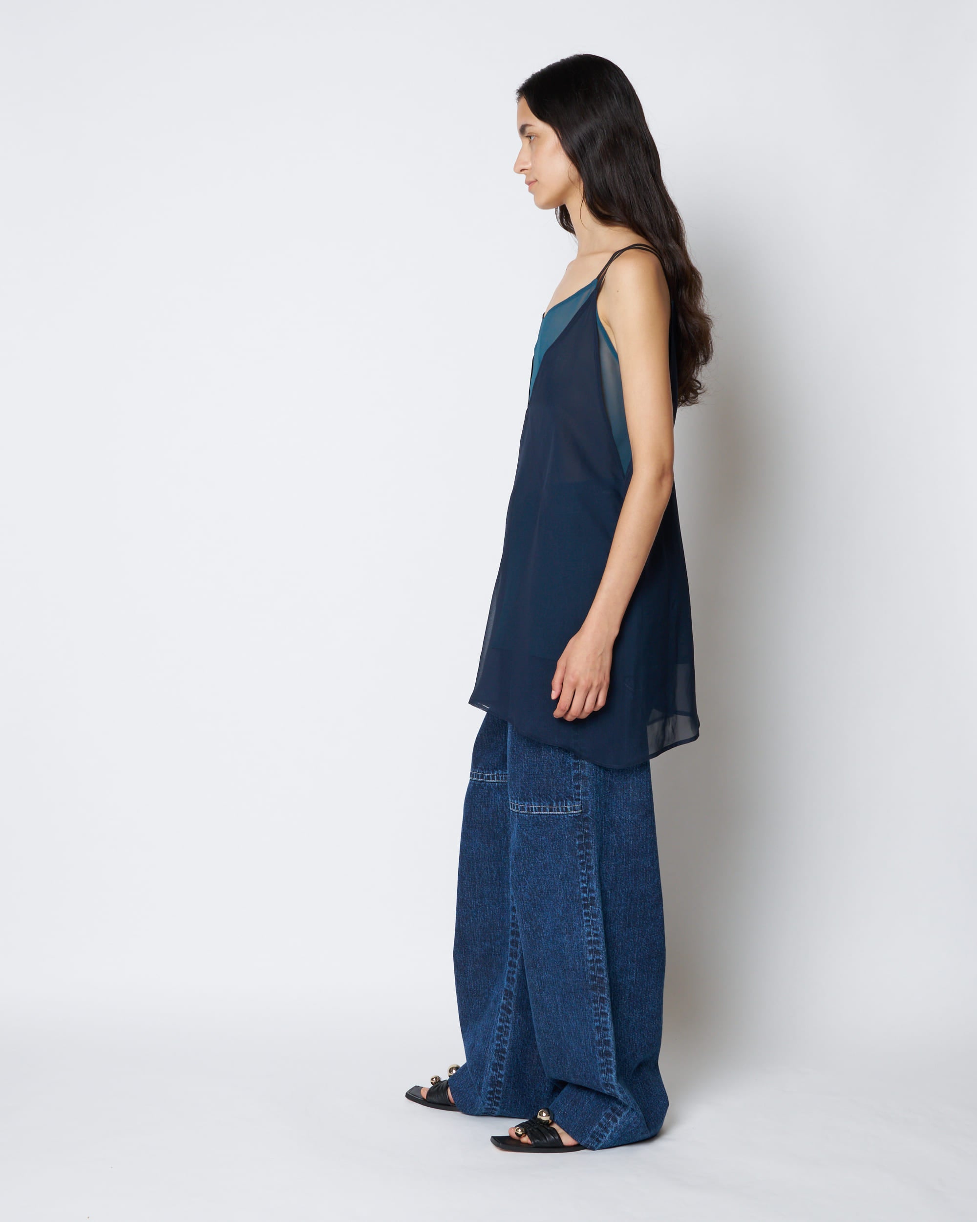 【PRE ORDER】PIA - SHEER LAYERED SILK TOP