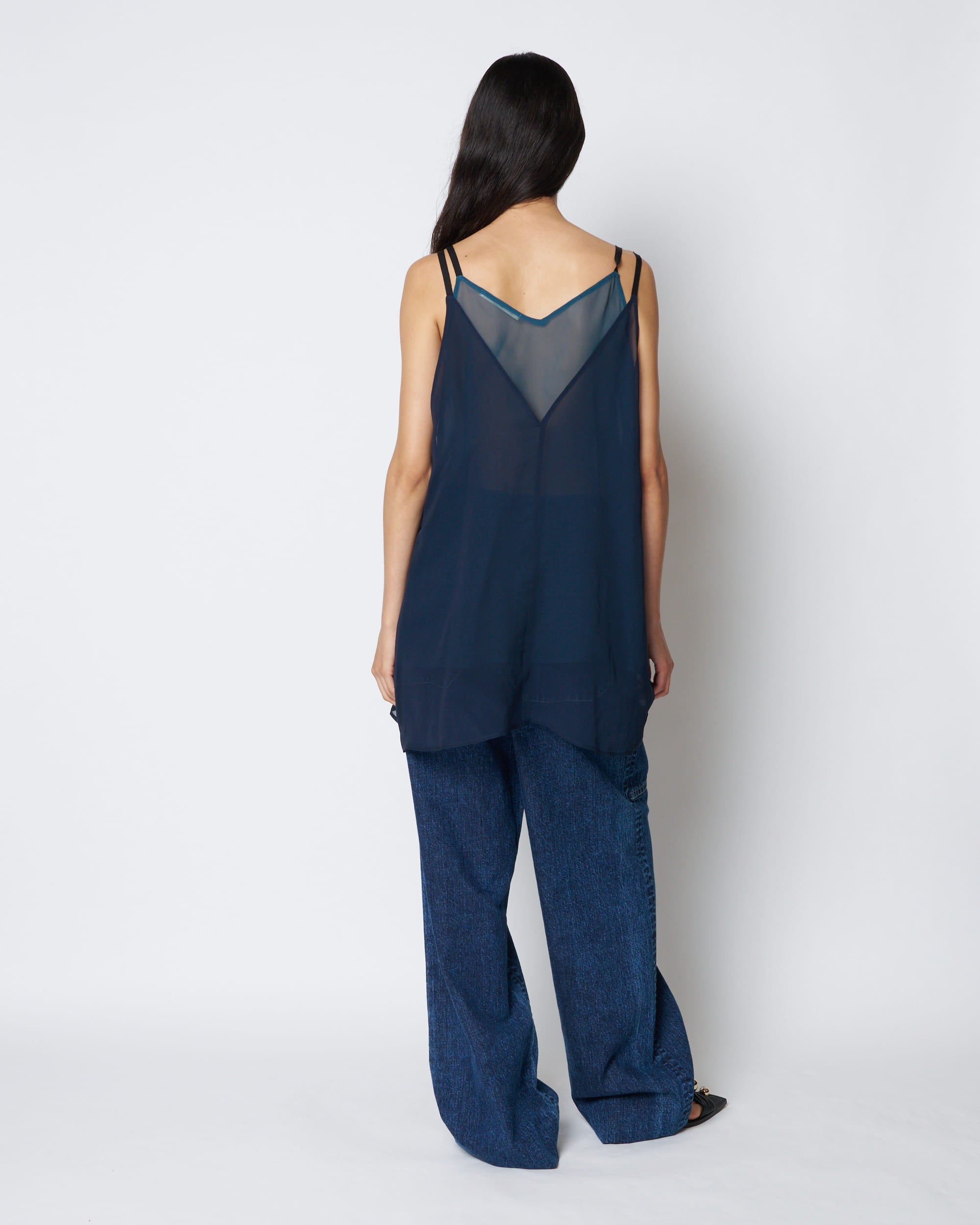 【PRE ORDER】PIA - SHEER LAYERED SILK TOP