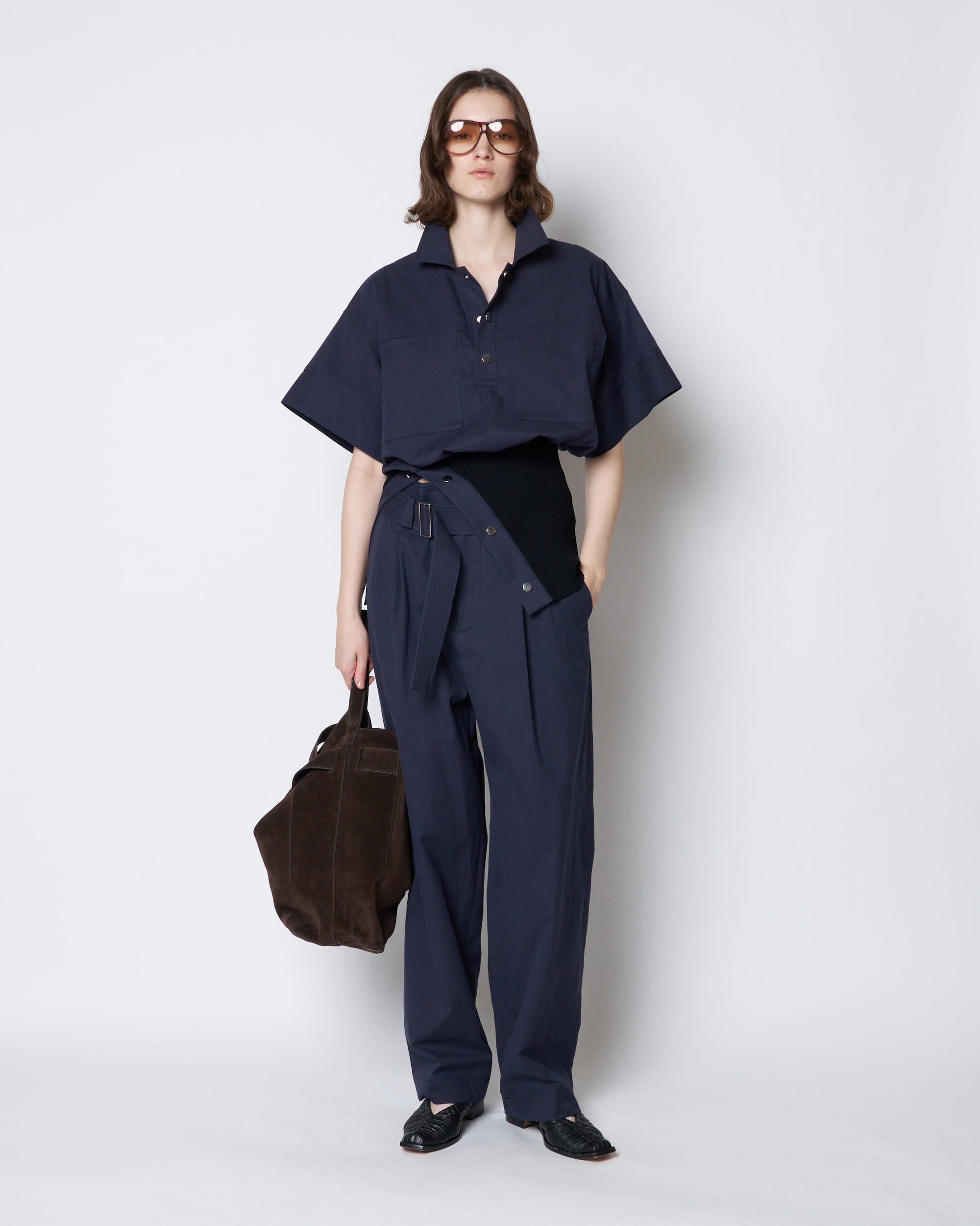 【PRE ORDER】PORTIA - RIB PANEL UTILITY SHIRT
