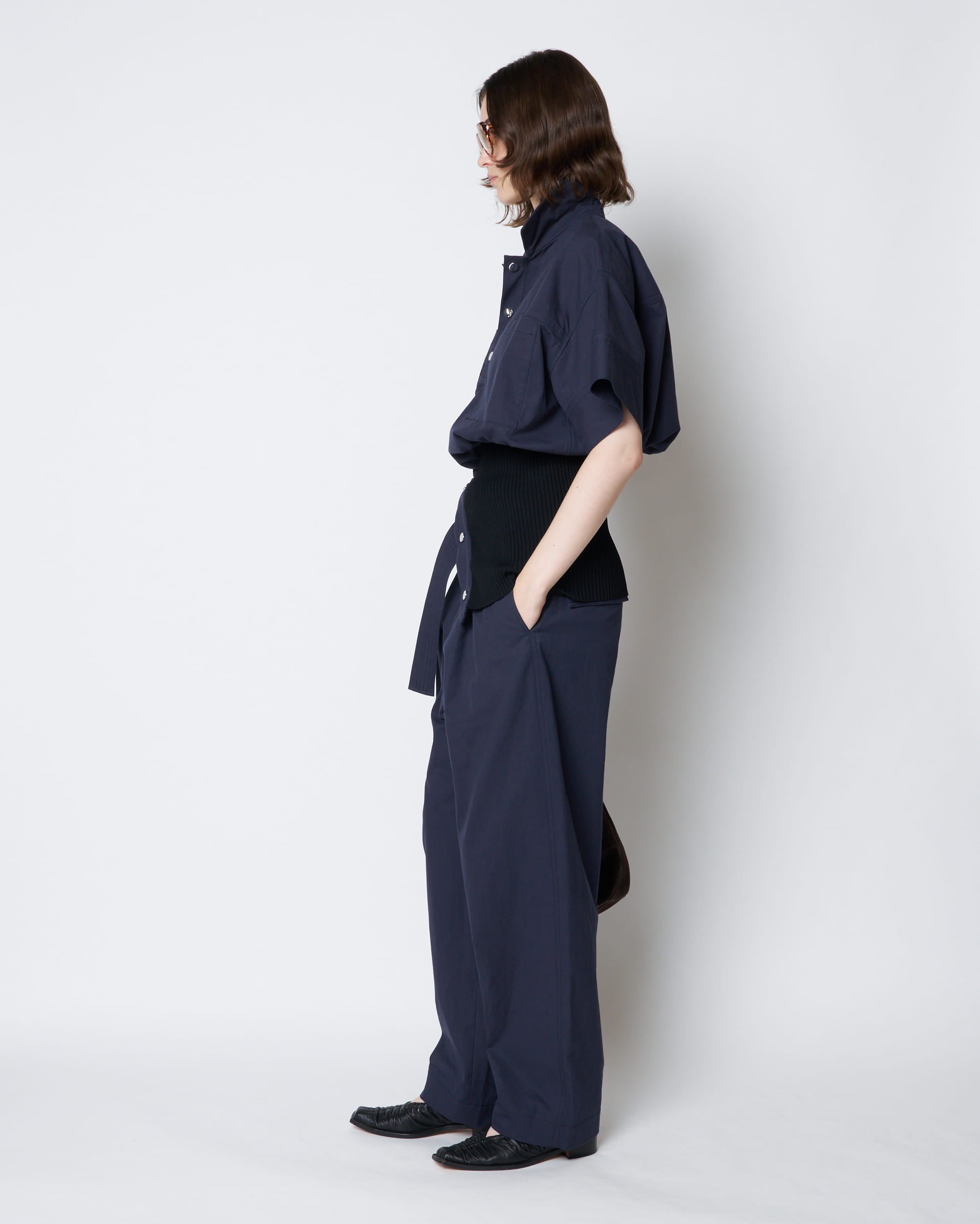 【PRE ORDER】PORTIA - RIB PANEL UTILITY SHIRT