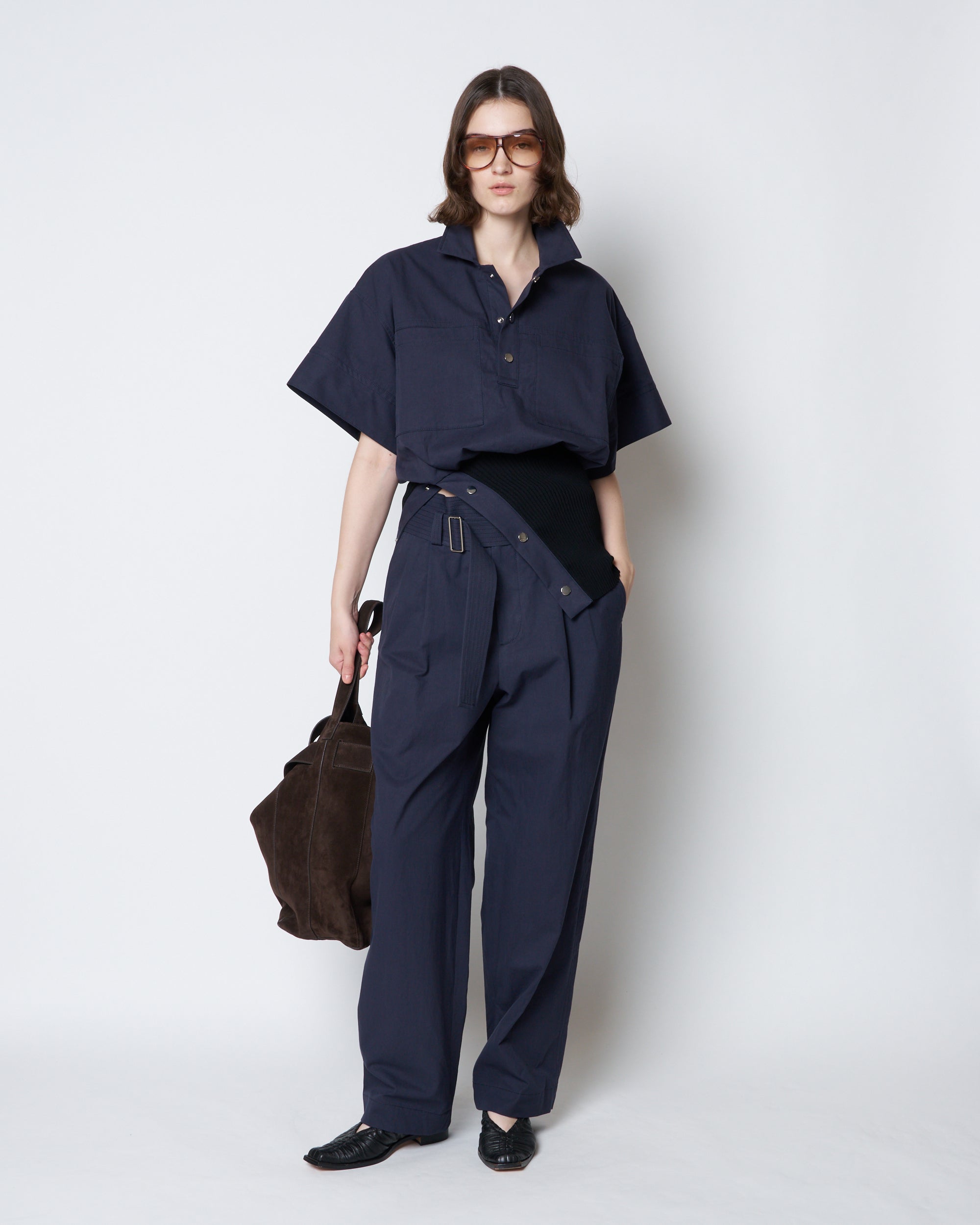 【PRE ORDER】PAT - COTTON BELTED PANTS
